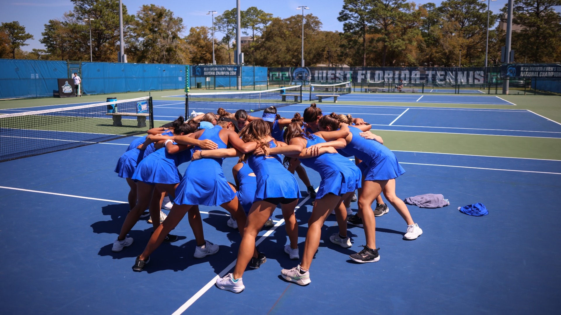 Team Pregame Huddle vs Arkansas Tech