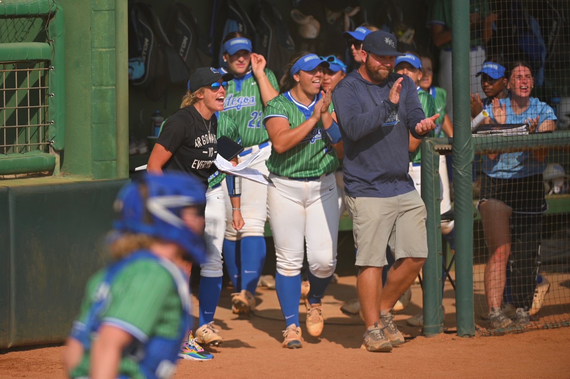 UWF reacts during MC Regional win
