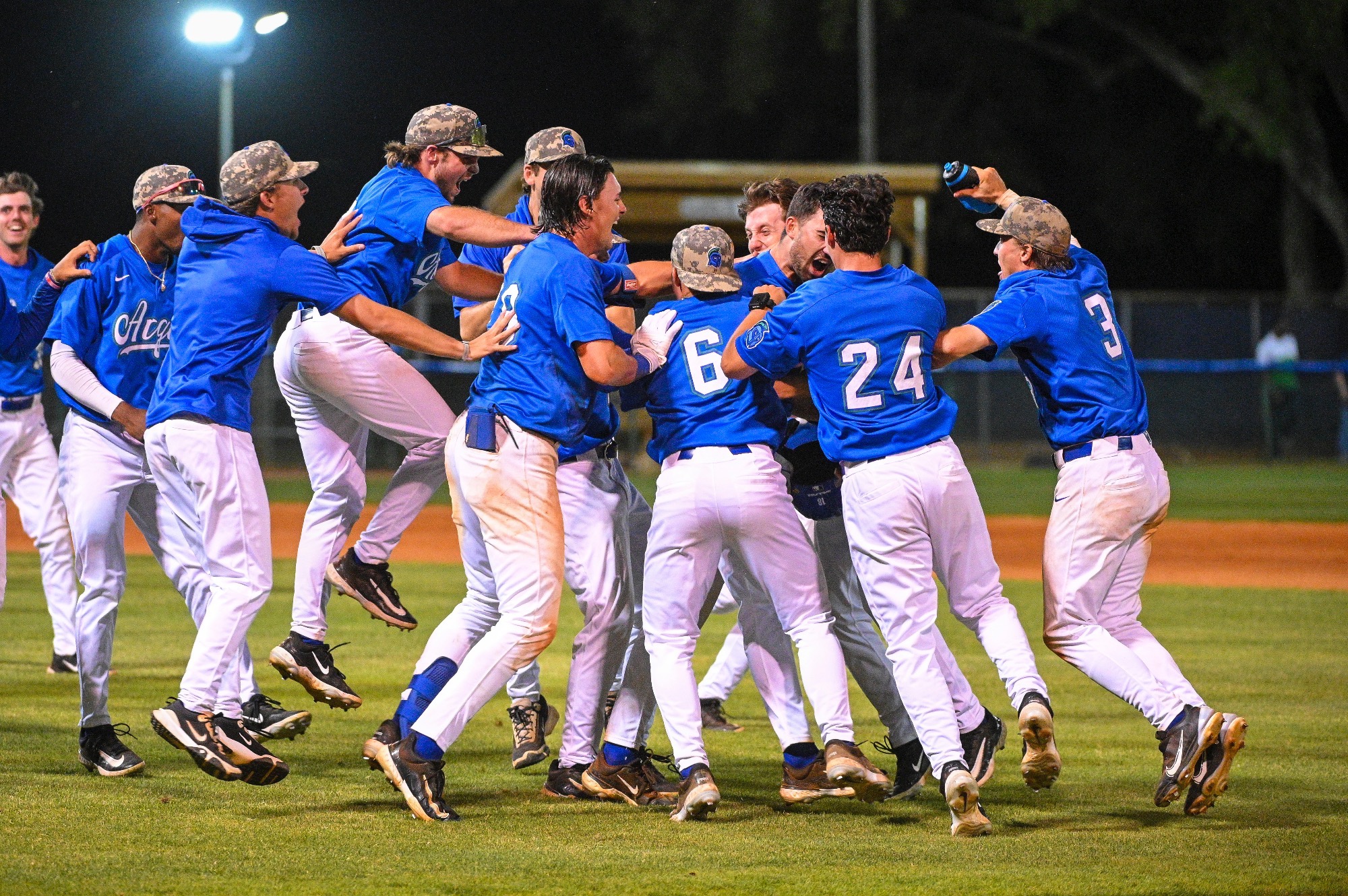 baseball celebration vs