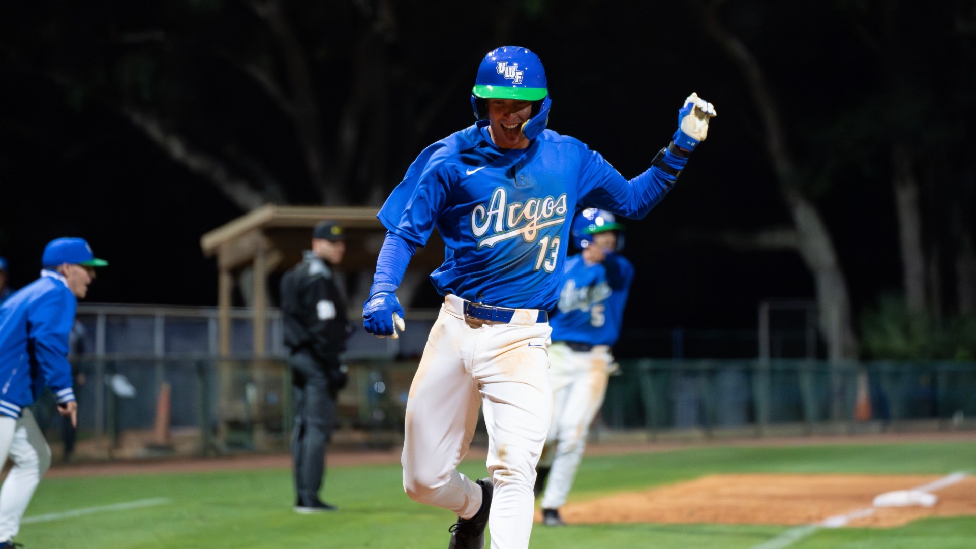 Walk-off run scoring at home against FSC