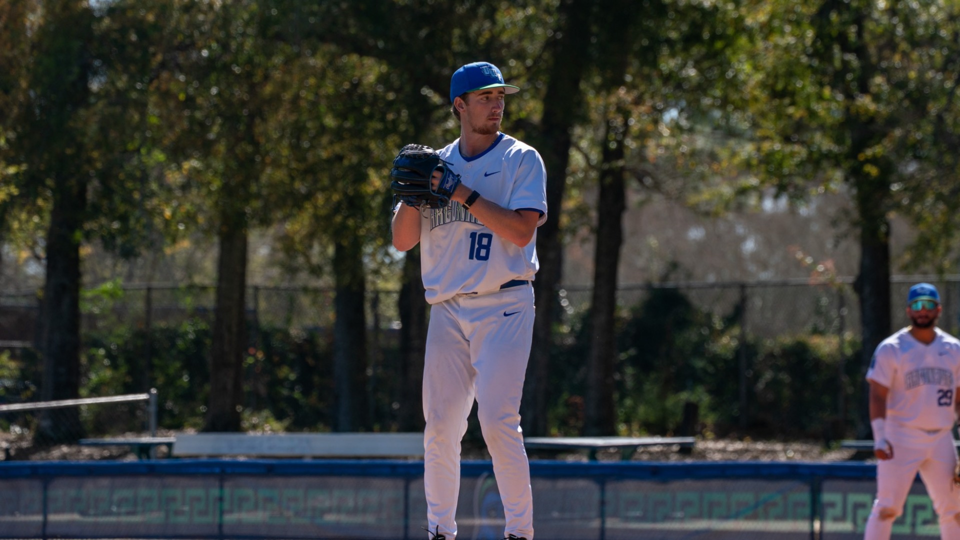Tucker Ricks on the mound against UAH