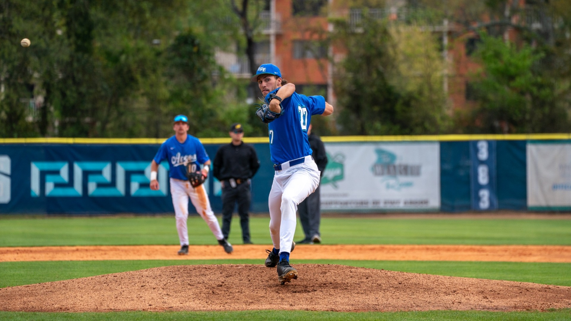 Christian Pencek on the mound vs GSW