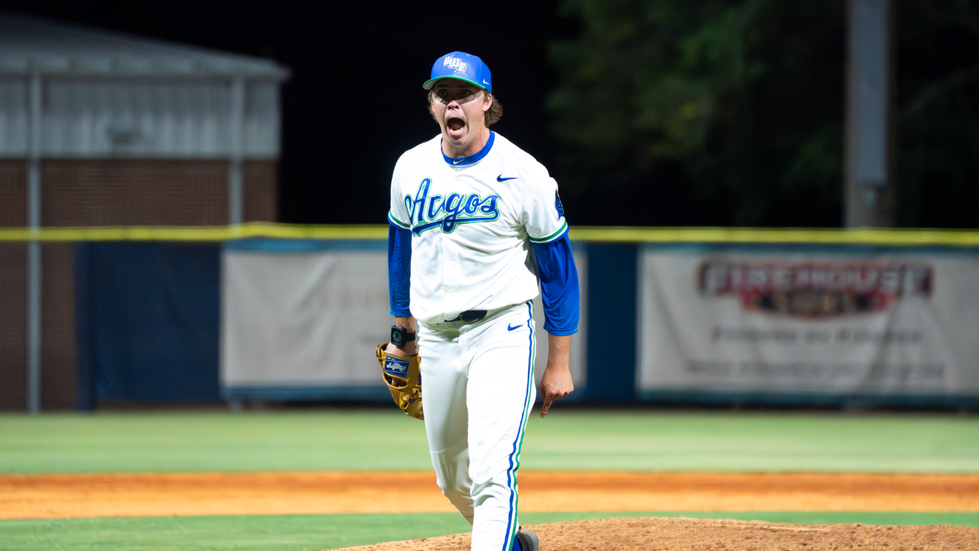 Micky Scheetz celebrating a strikeout