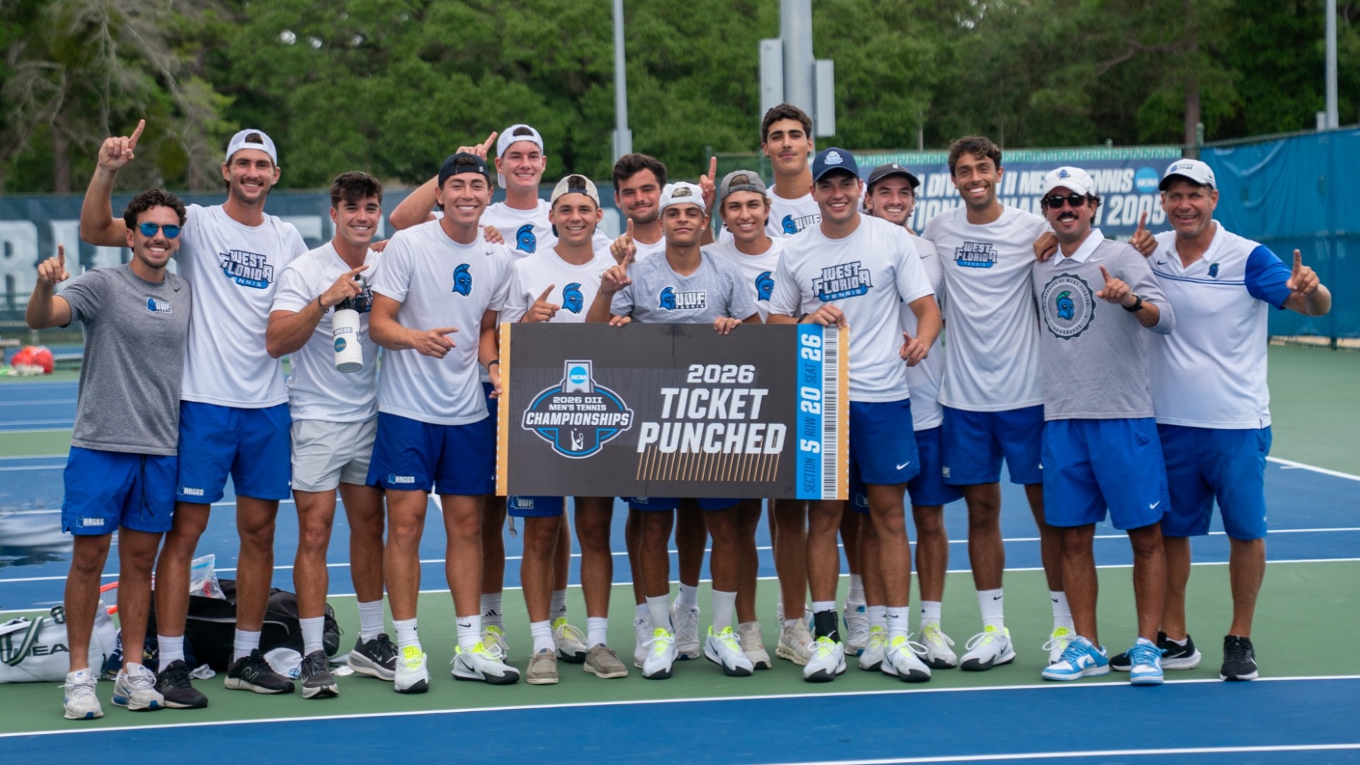 Men's Tennis Ticket Punched