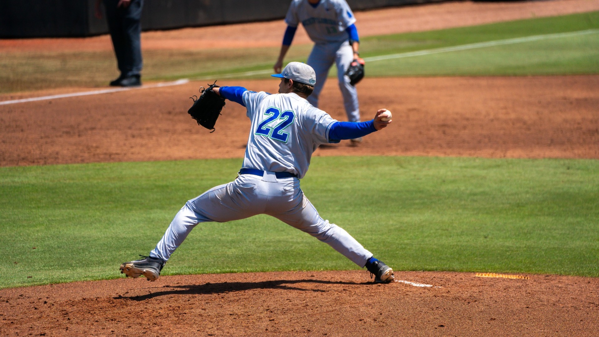 Dorsey pitching vs. MC in GSC Tournament