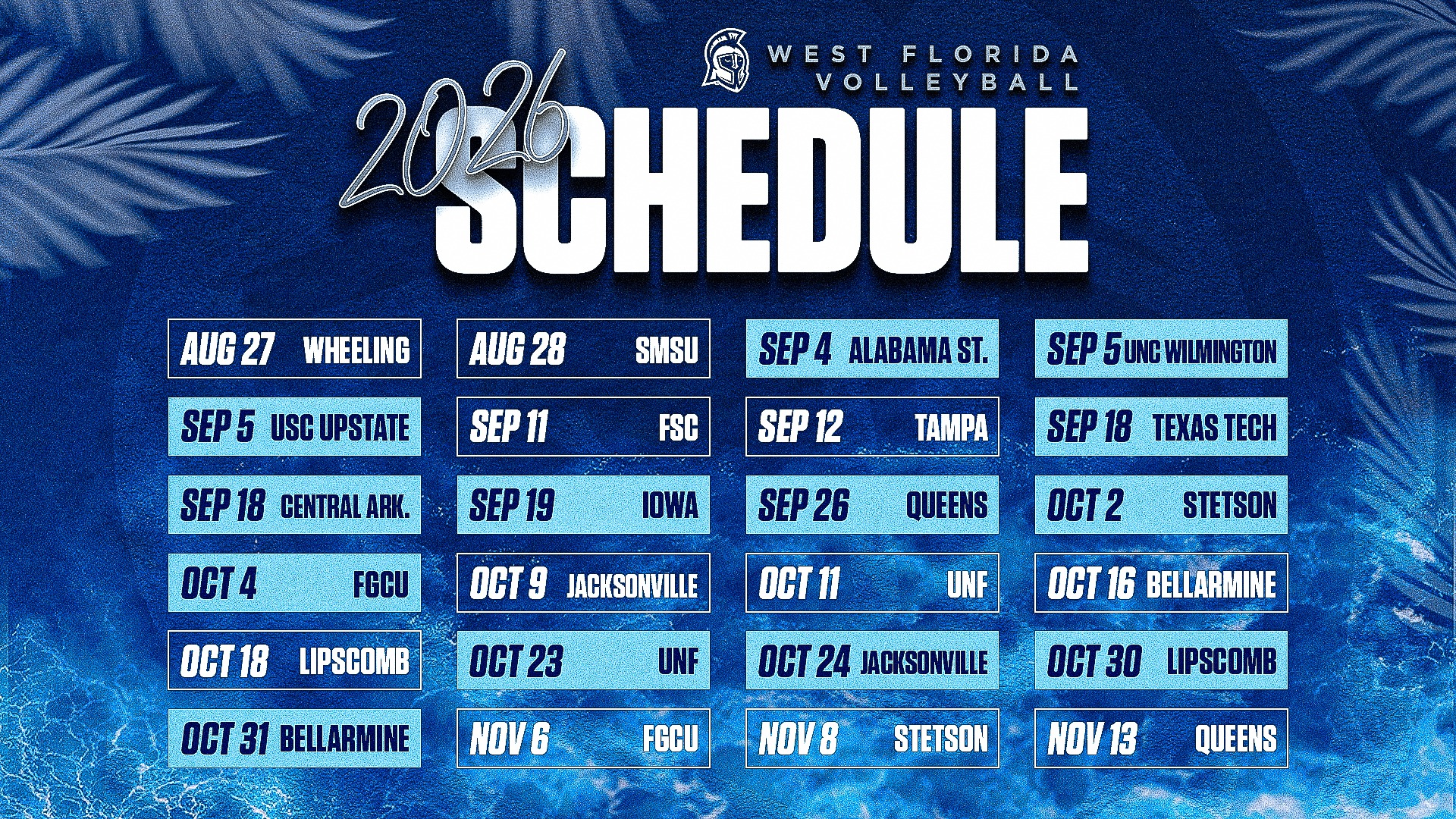 VB Schedule 2026