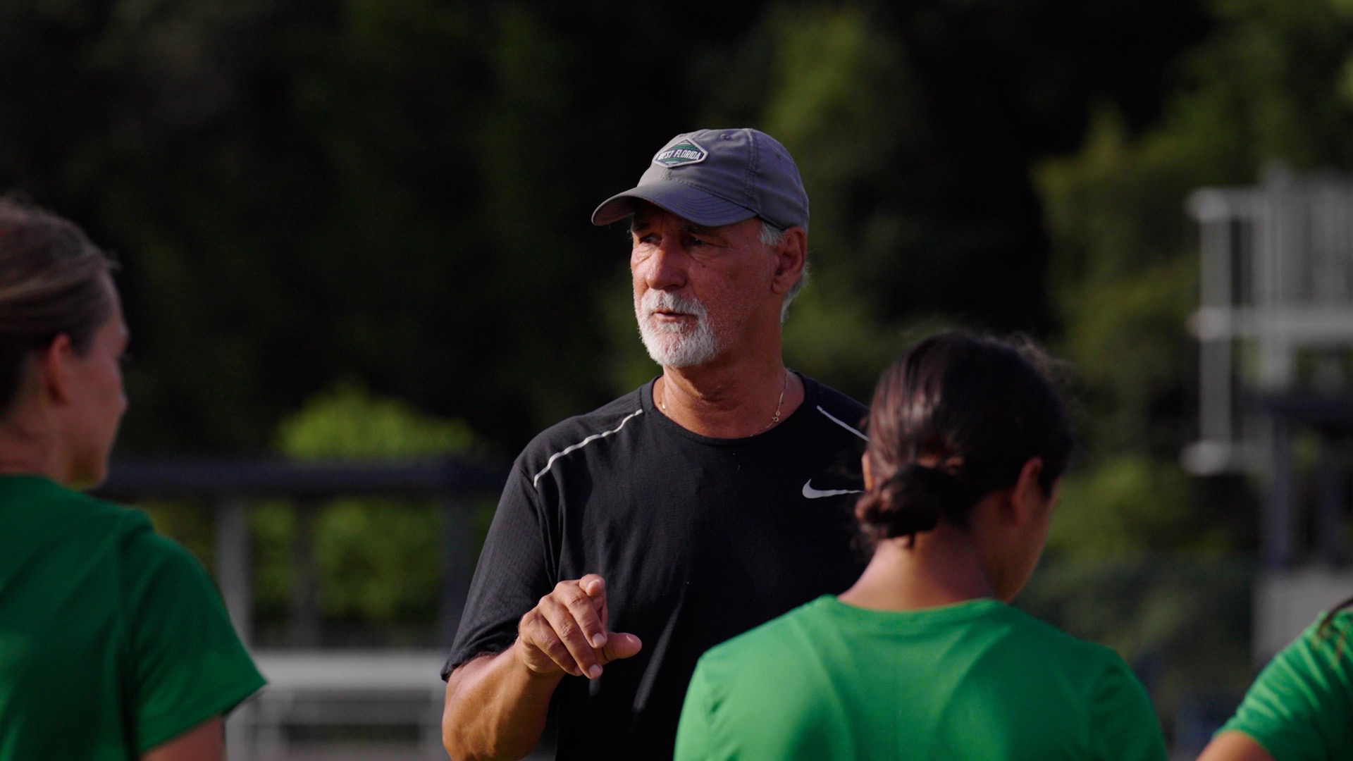 Joe Bartlinski Coaching at Practice