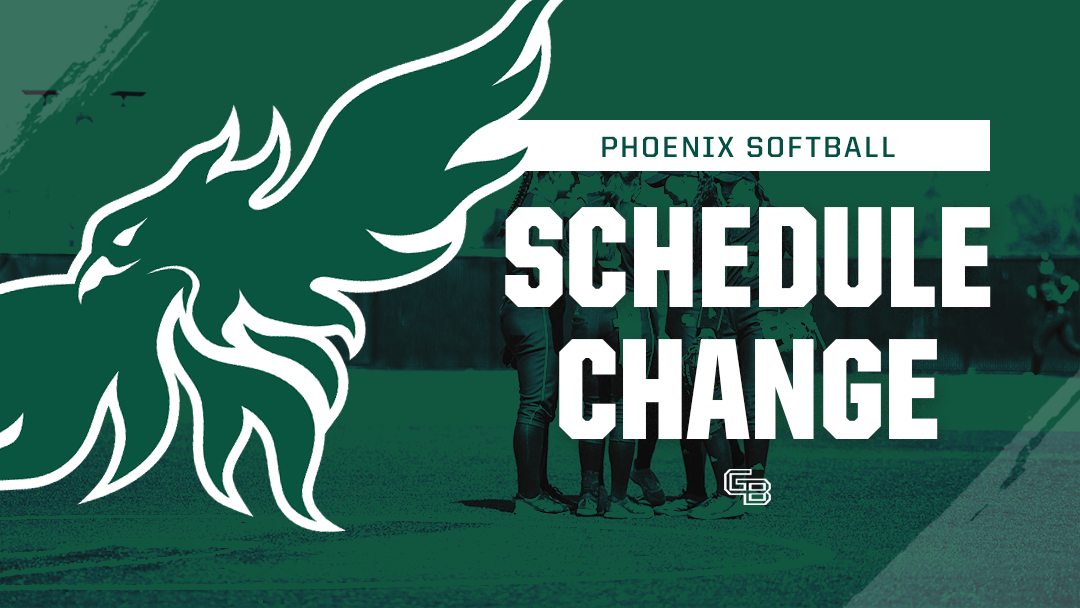 Softball Schedule Change