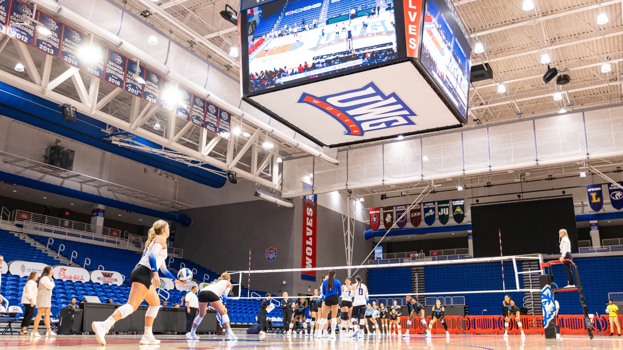 UWG volleyball serve