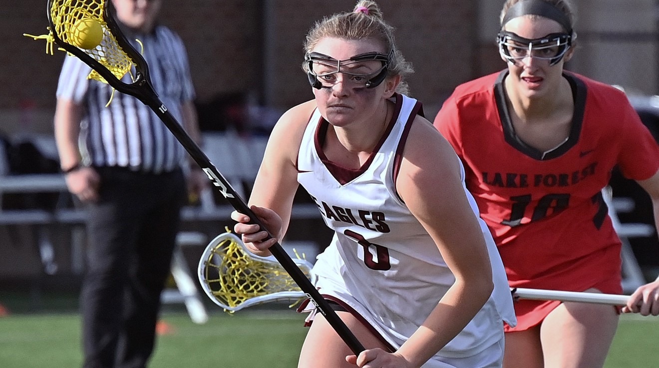 Eagles Defeat Lake Forest In Overtime; Schiltz Scores Six Goals