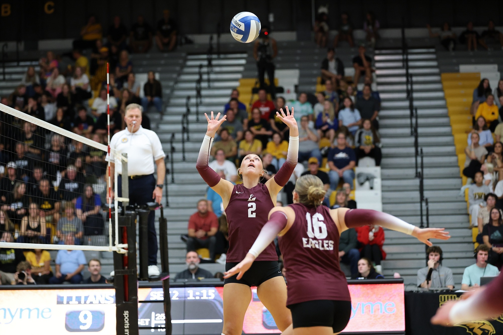 Action photo of Izzy Reichert and Maddy Wilson