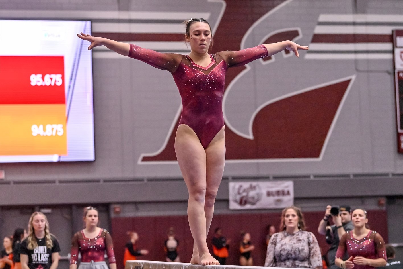 Action Photo of Lucy Warren on Beam