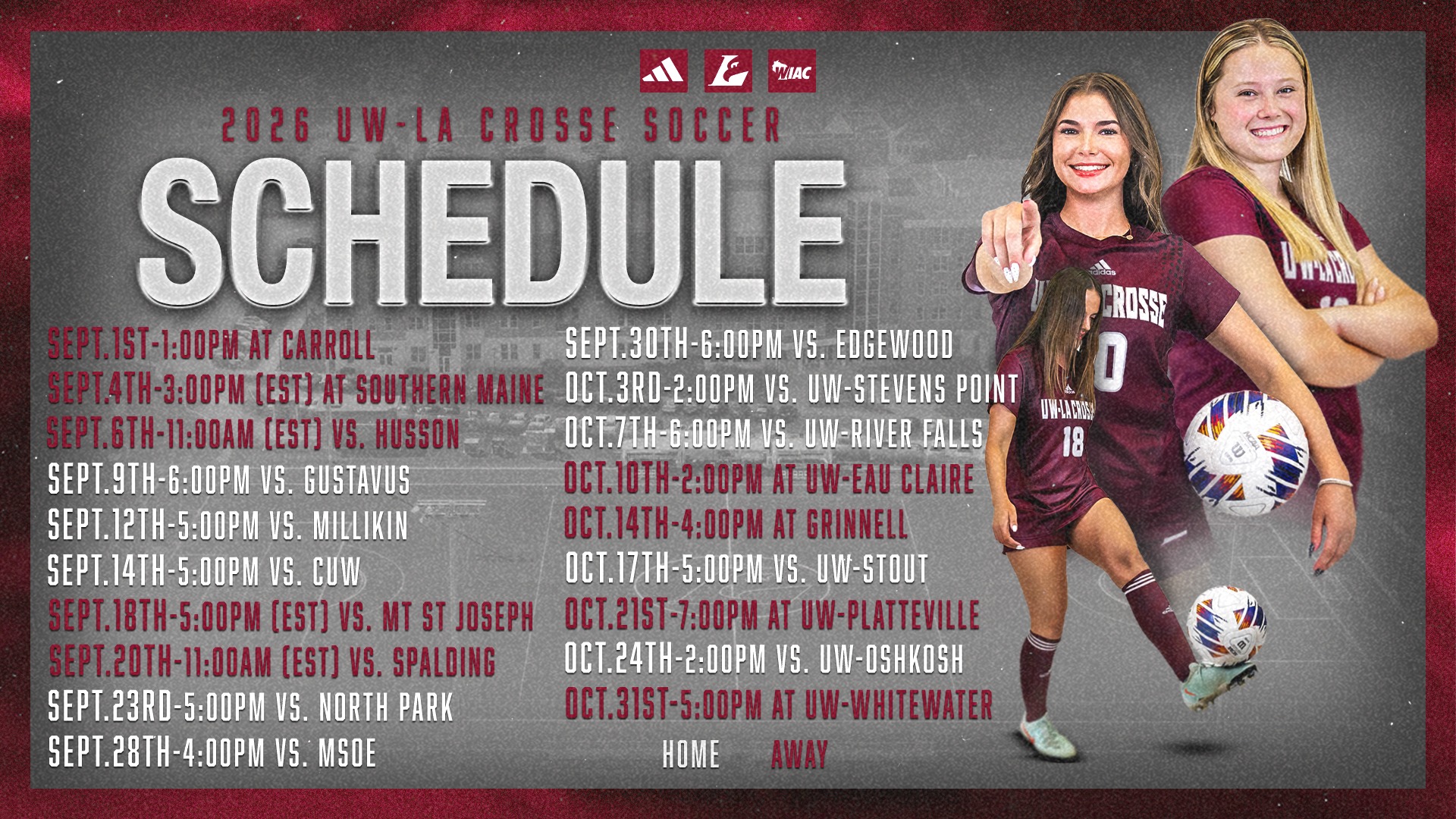 Soccer Website Schedule Graphic