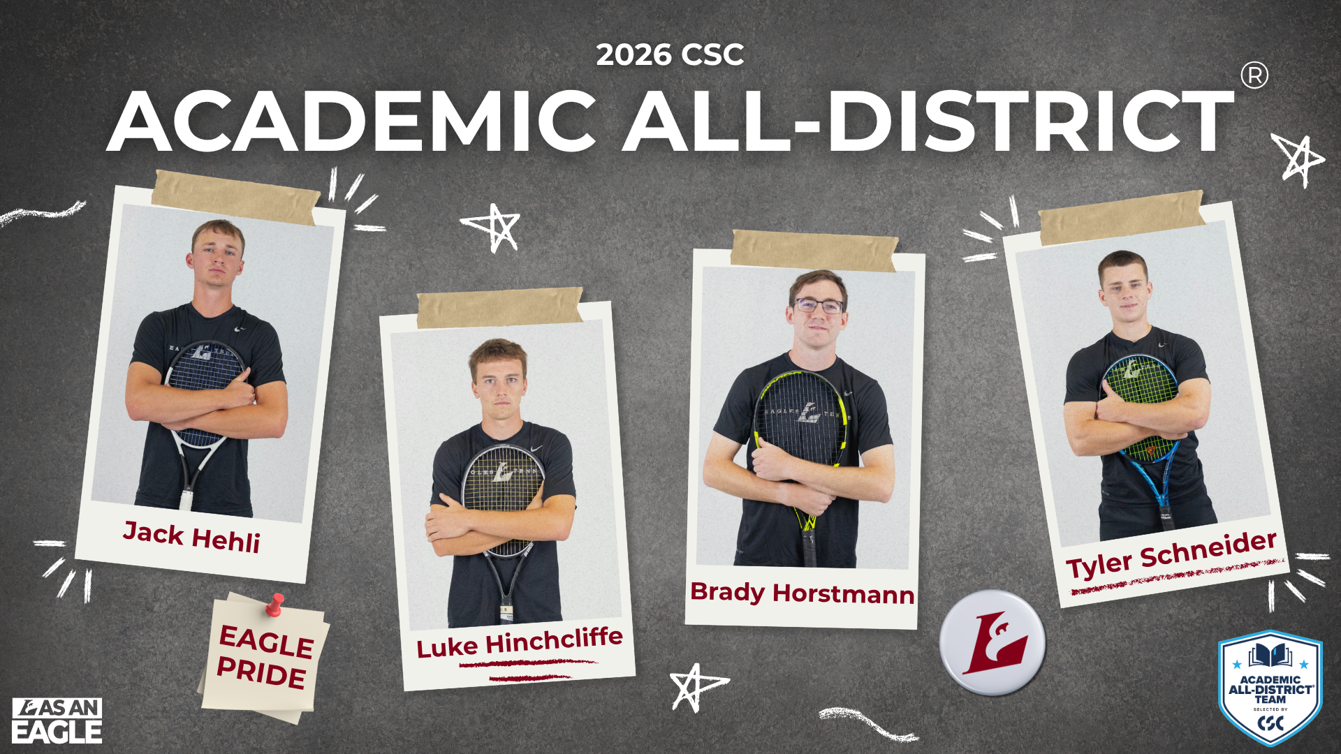 Men's Tennis Academic Graphic