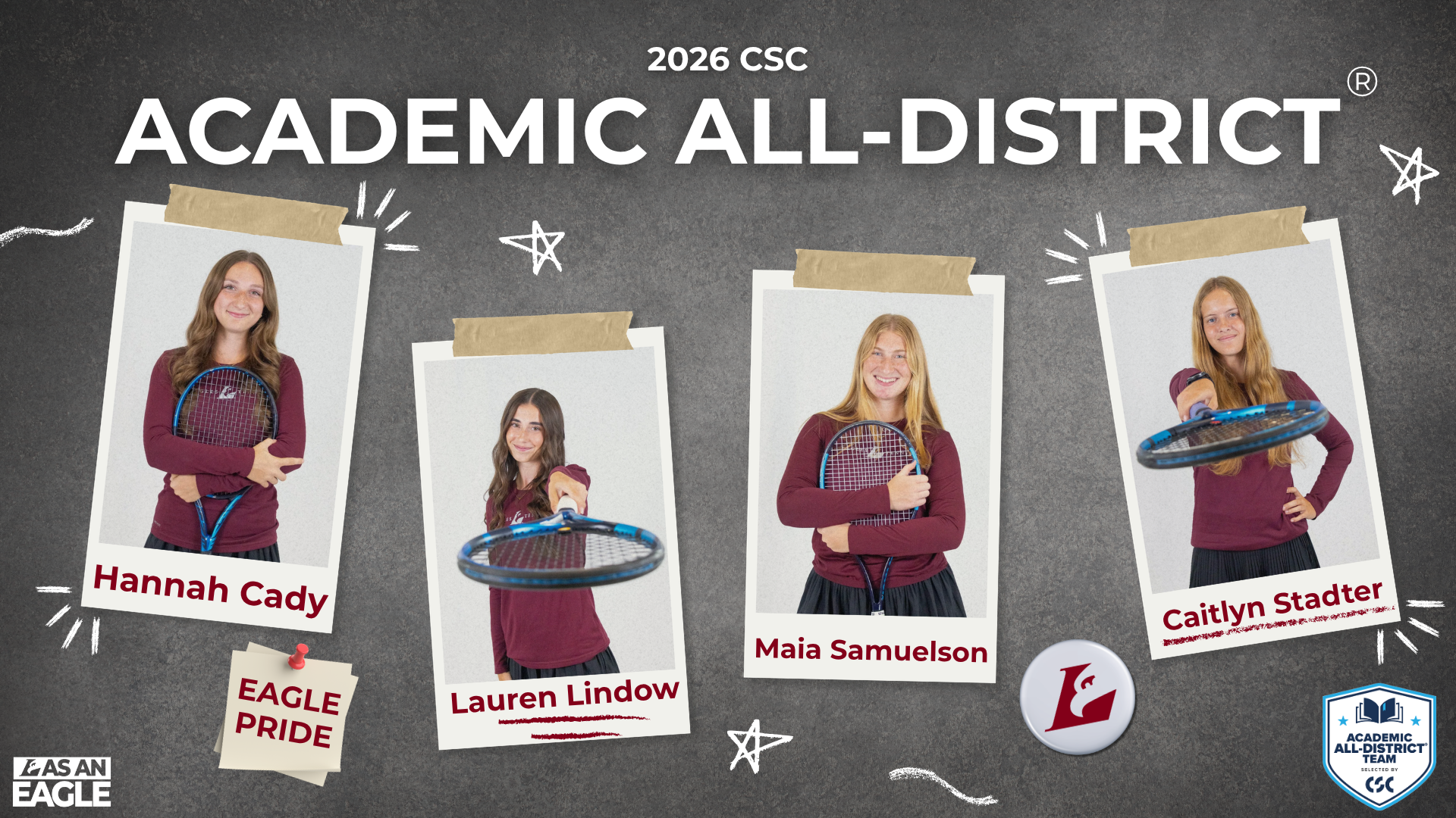 Women's Tennis Academic Graphic