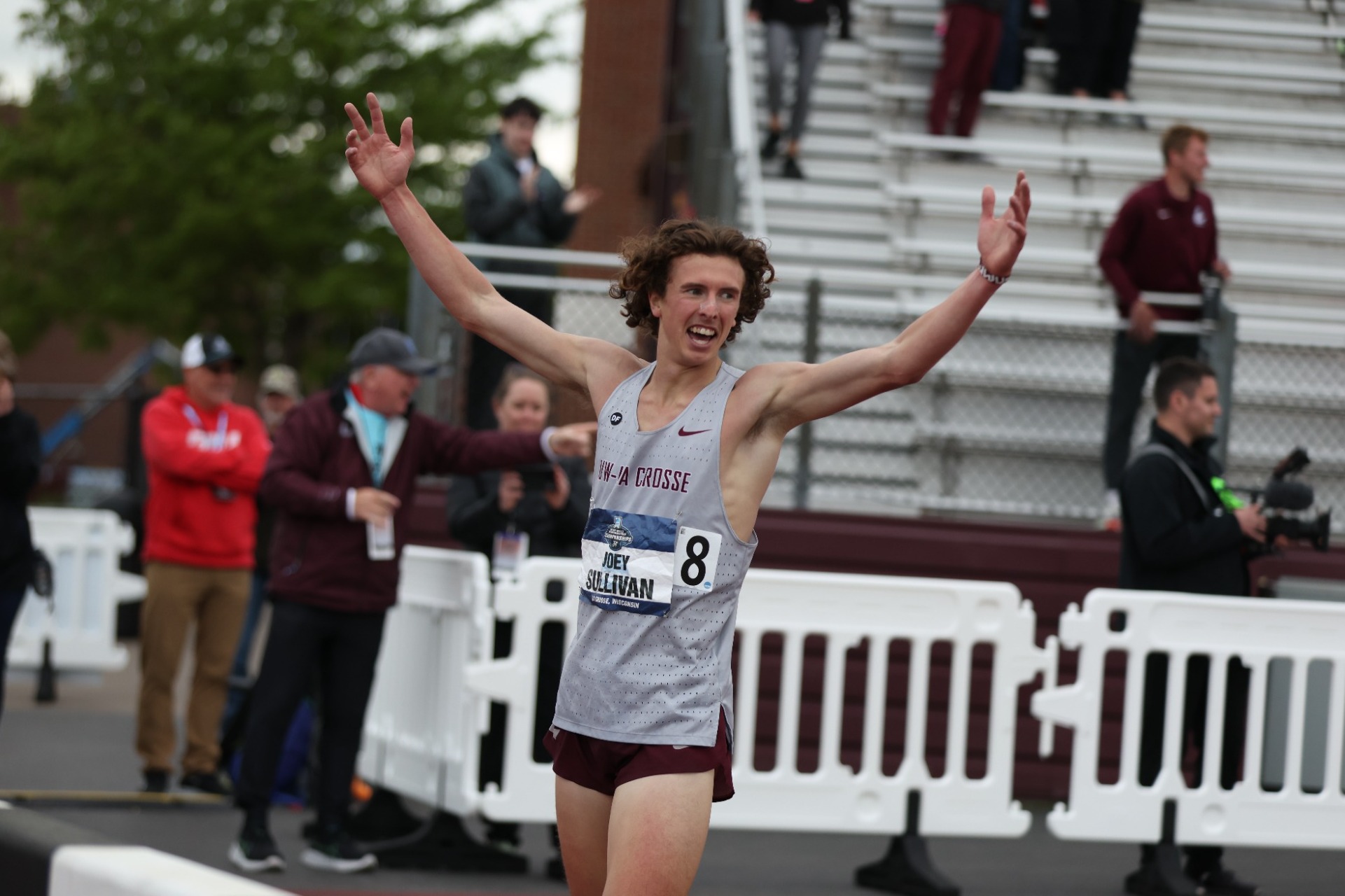 Joey Sullivan Celebrating National Championship in Steeplechase