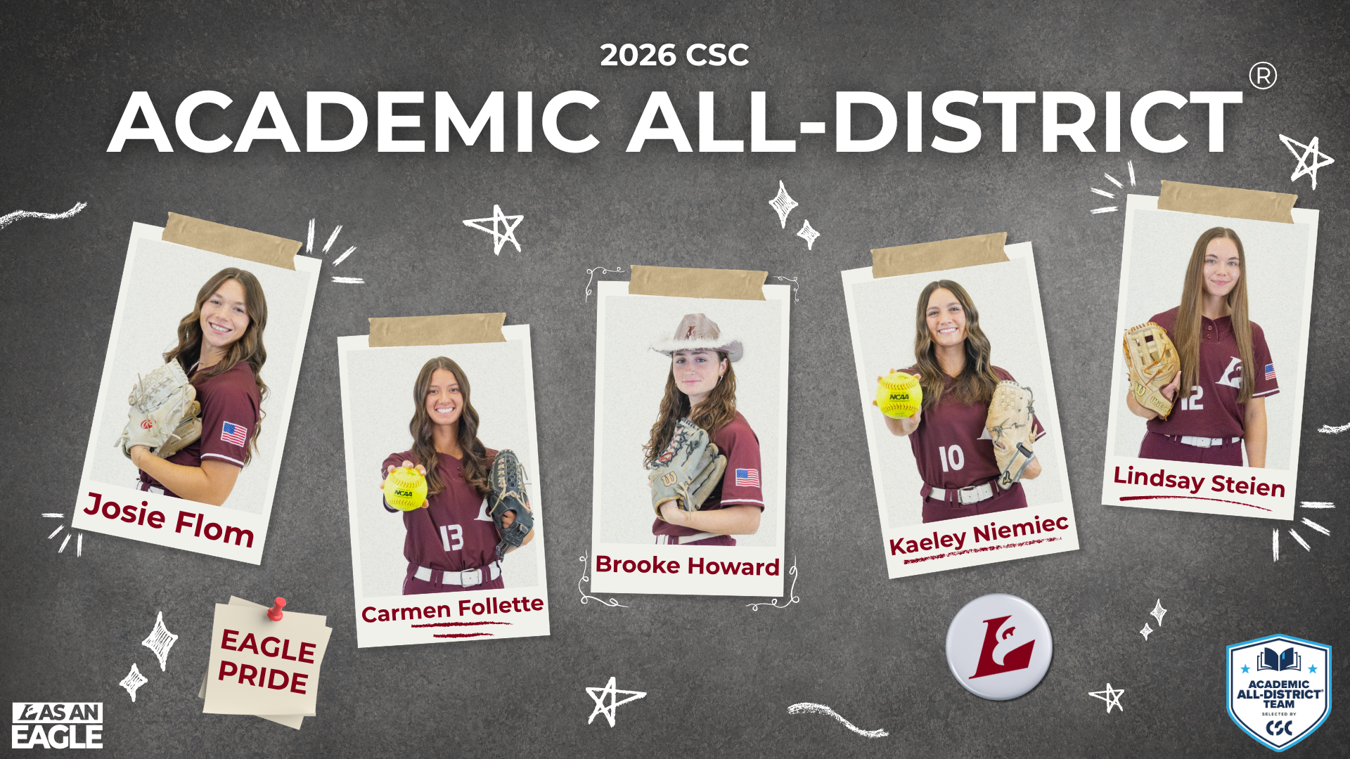 Softball Academic Graphic