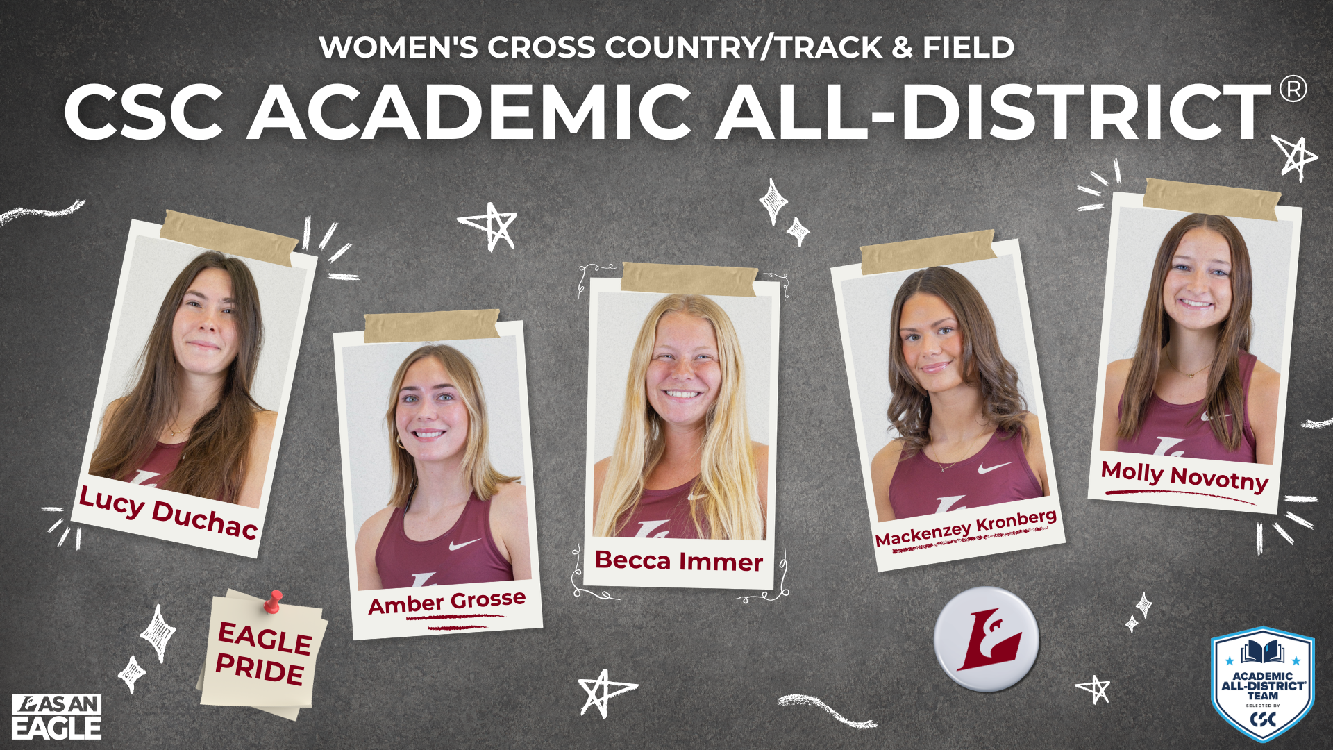 Track Cross Country Academic District Graphic