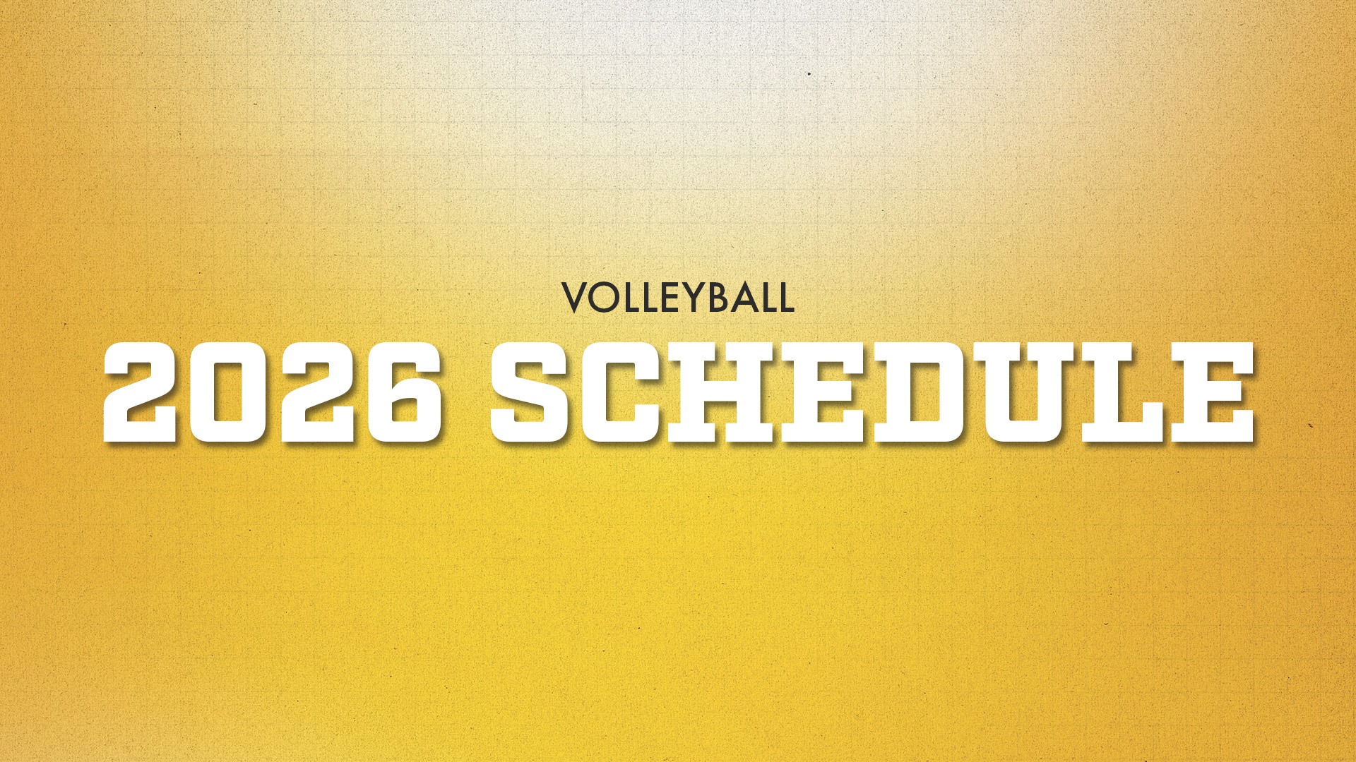 Volleyball Schedule Release 2026
