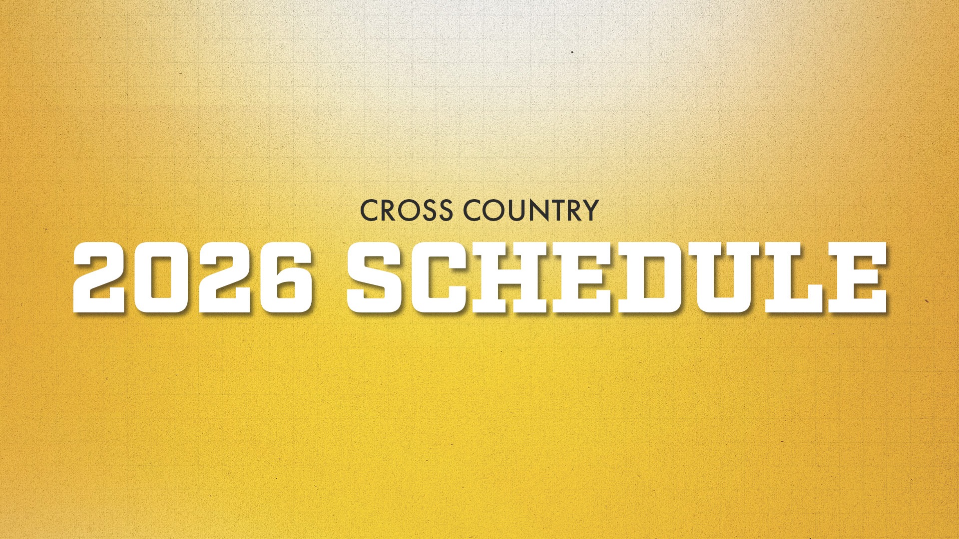 Cross Country Schedule Release 2026