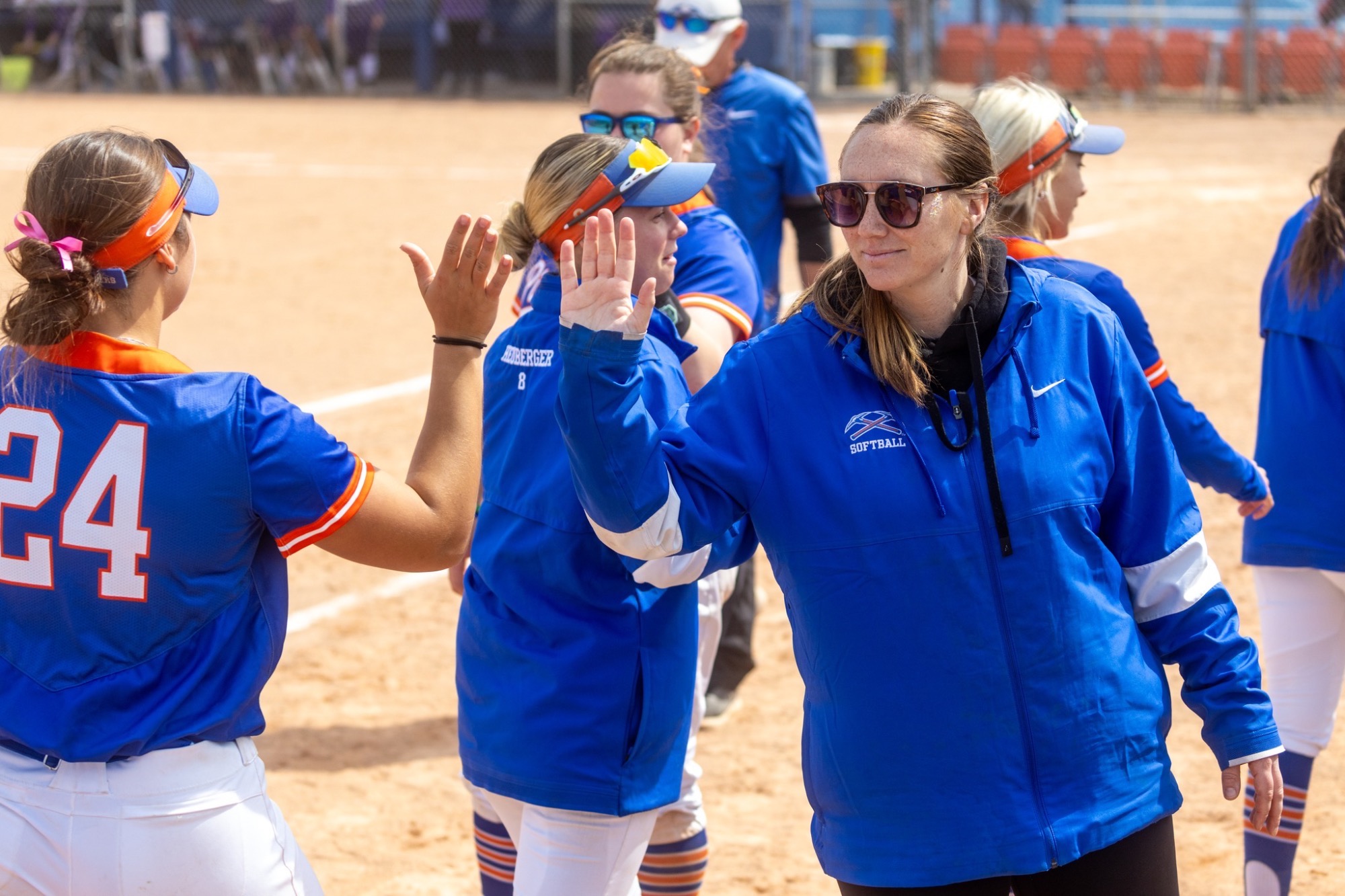 Coach Becca Runde and Team