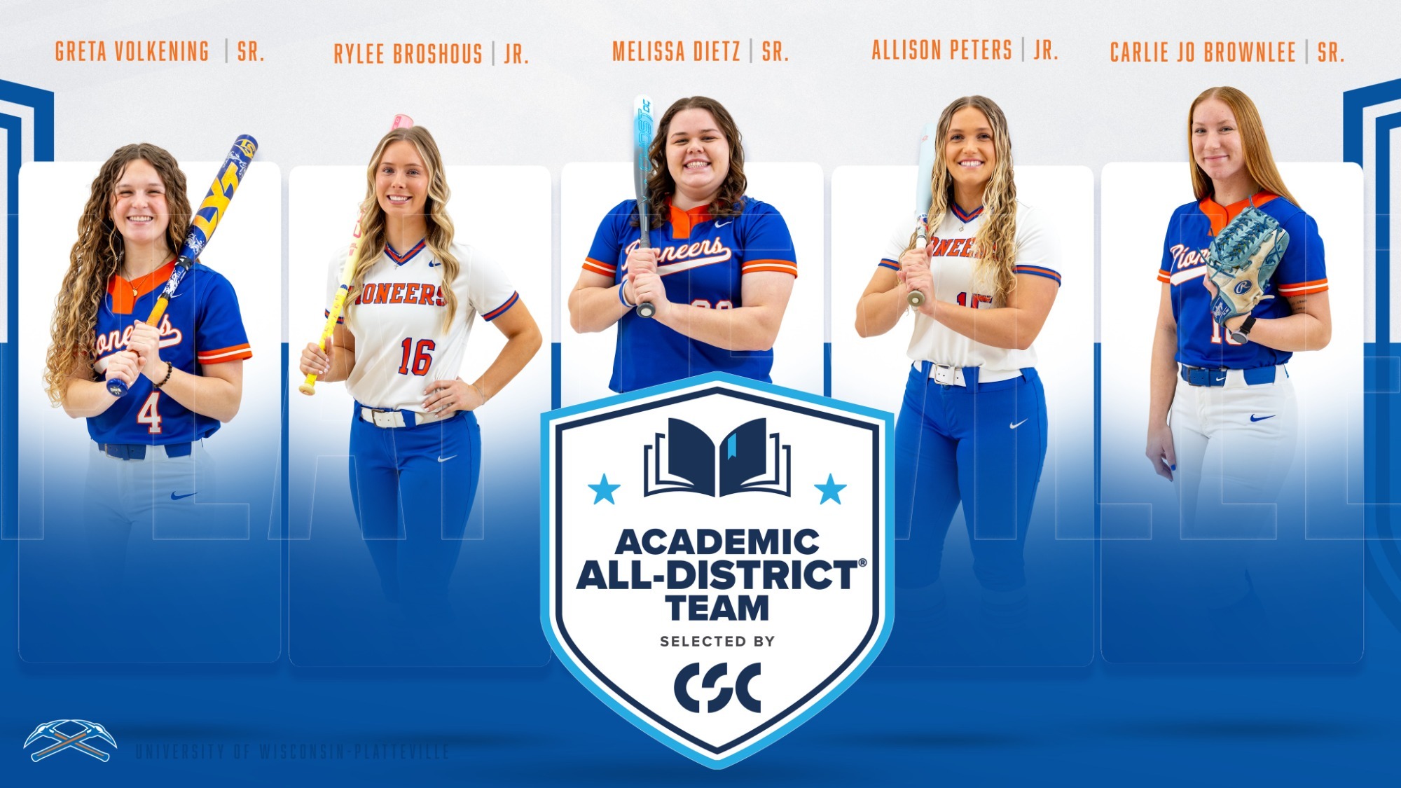 Softball 2026 CSC Academic All-District