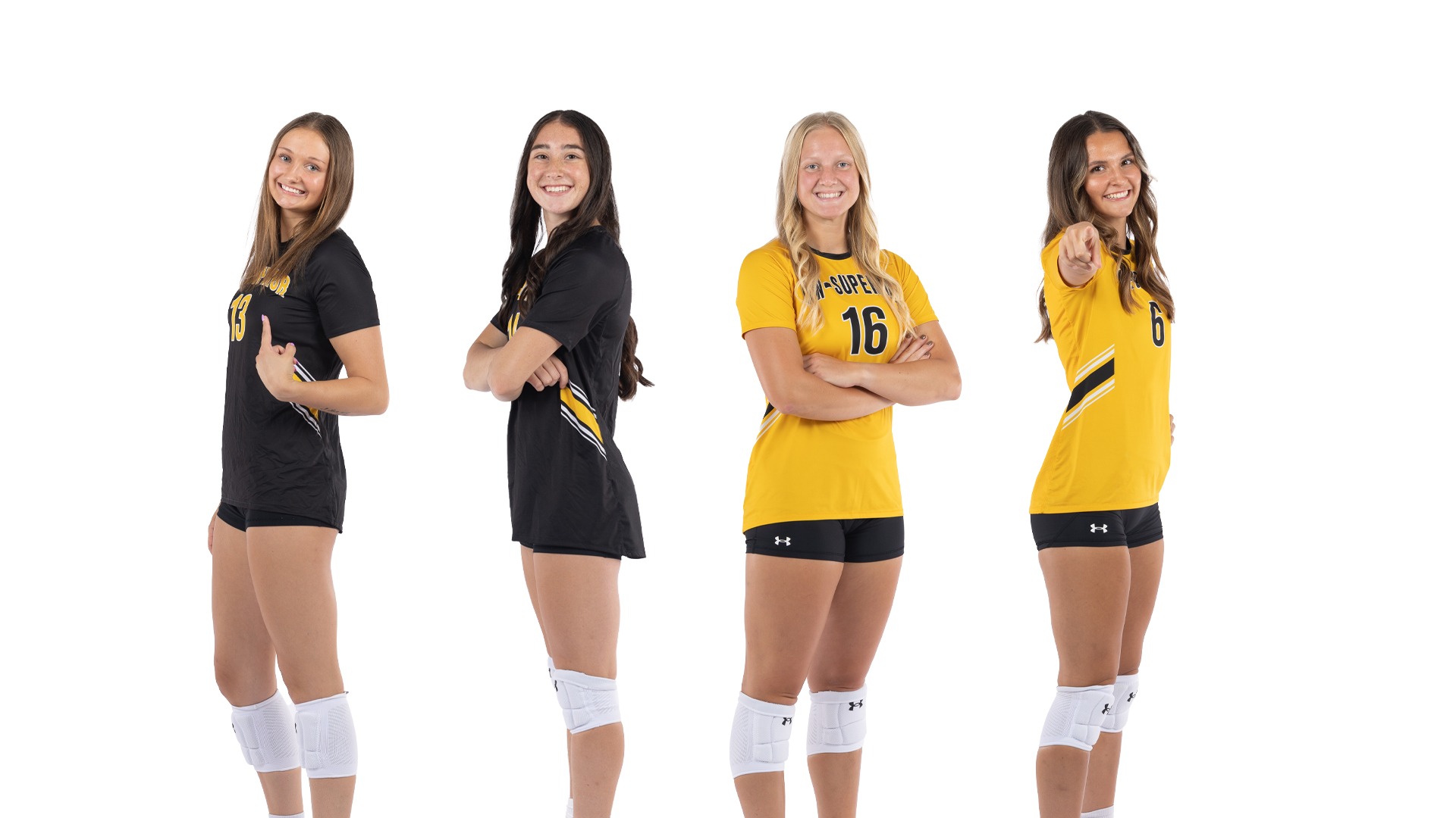 Makenna Hohbein, Colleen Claude, Sidney Bader, Savanna Hering