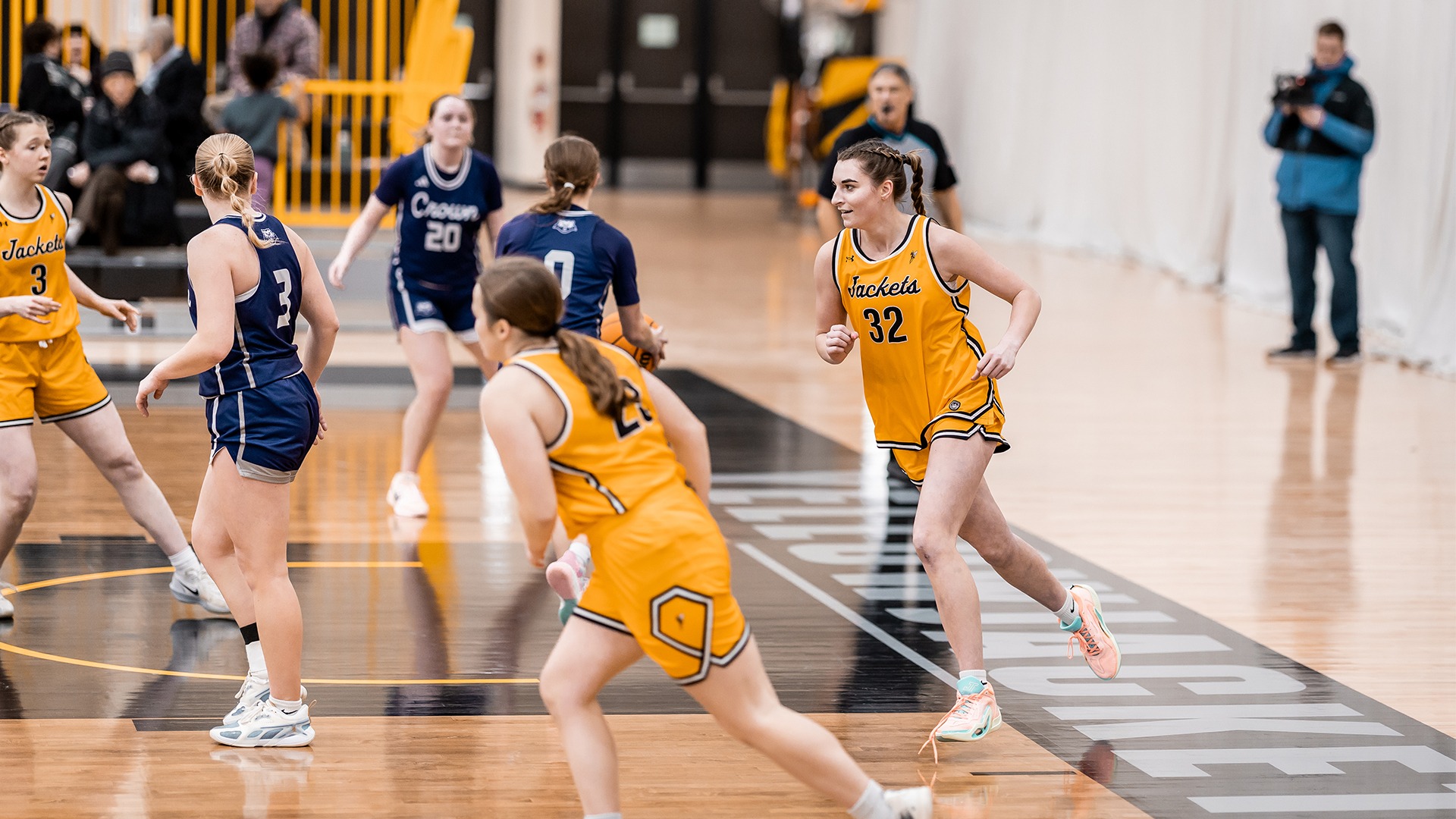 Abby Johnson on the court versus North Central.