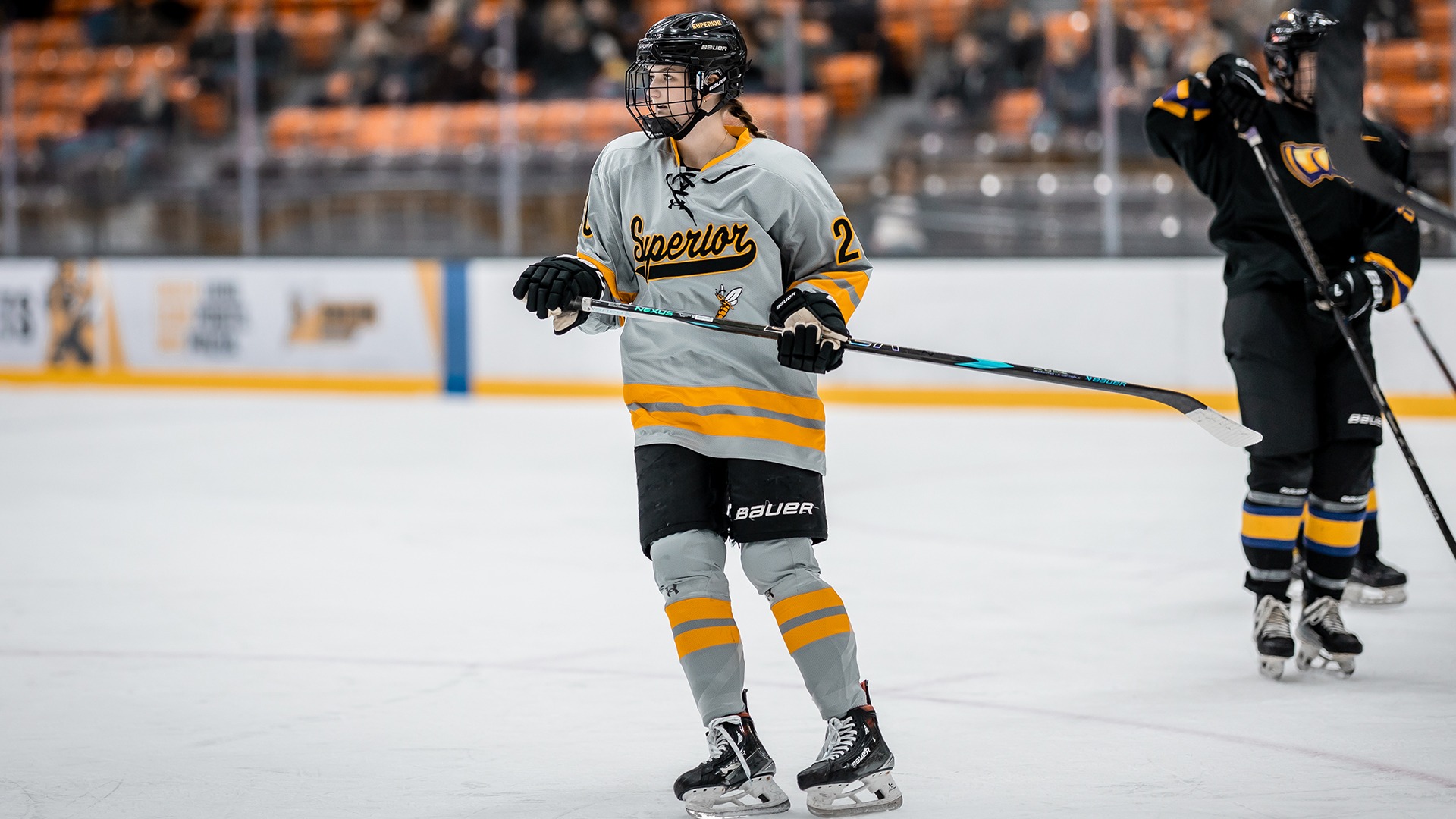 Avery Olenik on the ice. 