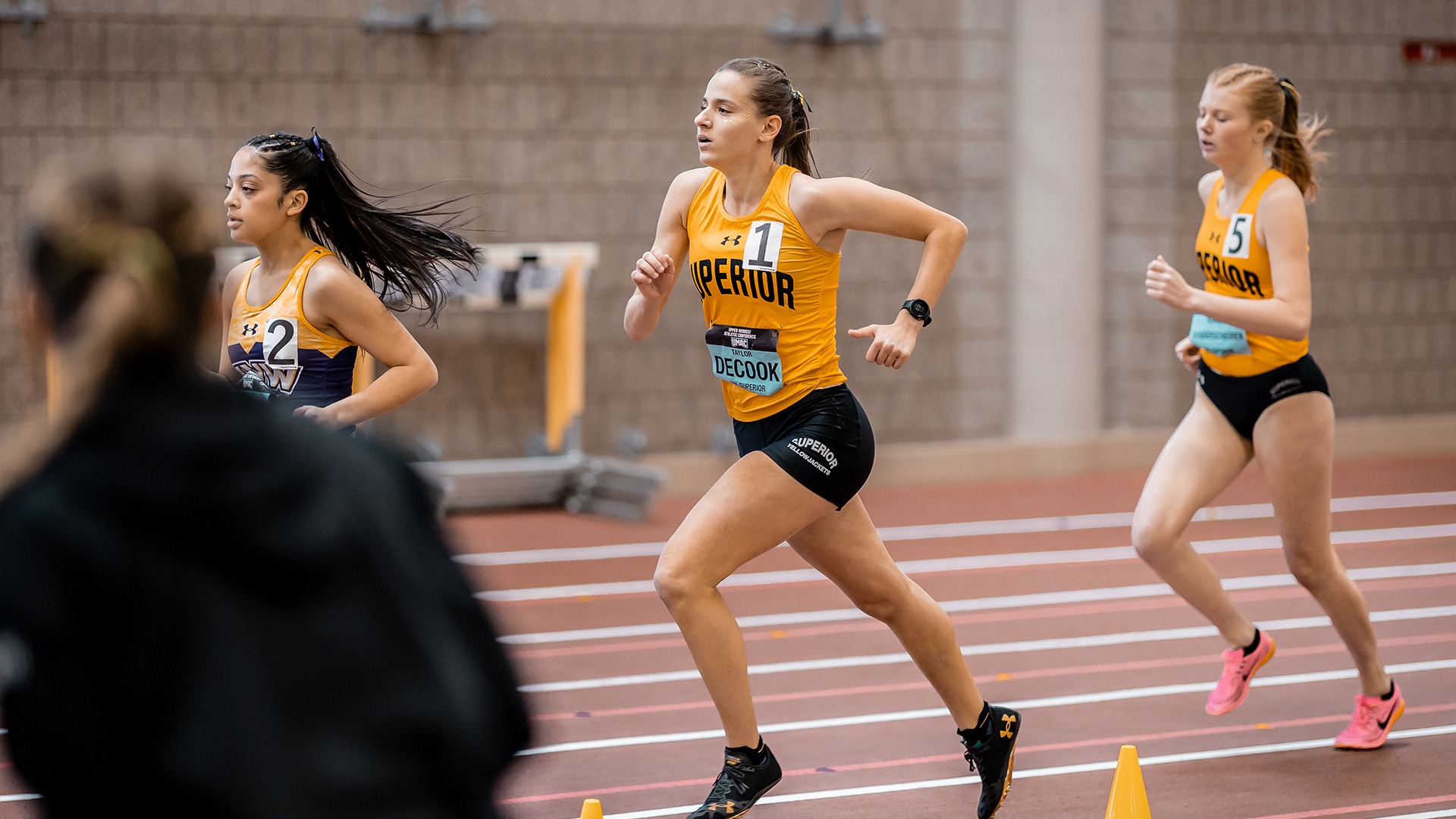Taylor DeCook on the track.