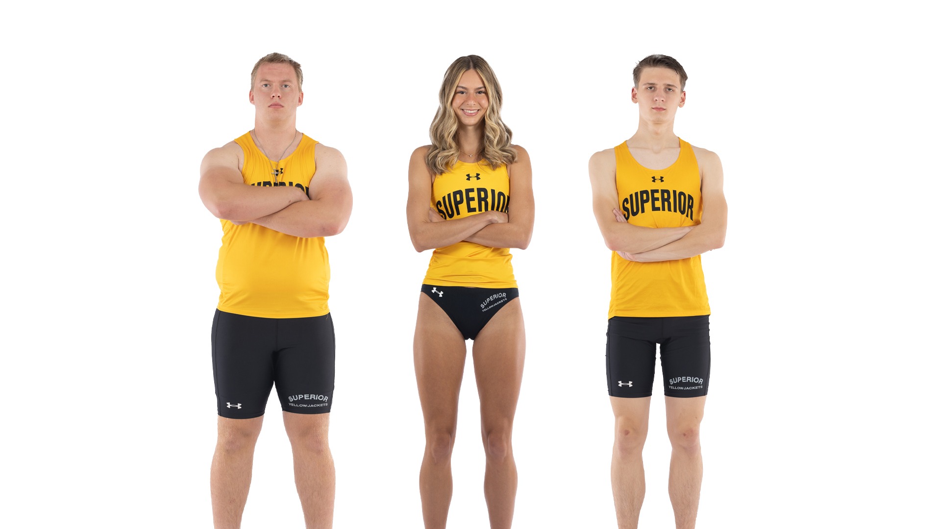 Carson Wilhorn, Simone Stephens and Kyle Peterson posing.