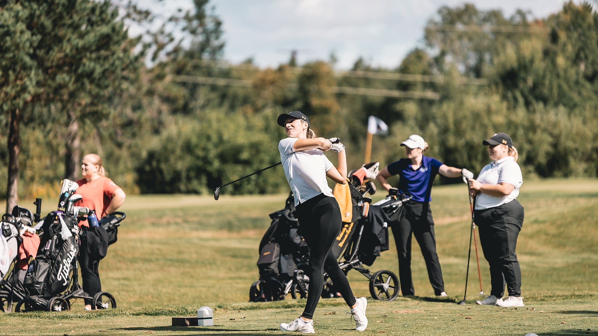 Abby Schintz takes a swing. 