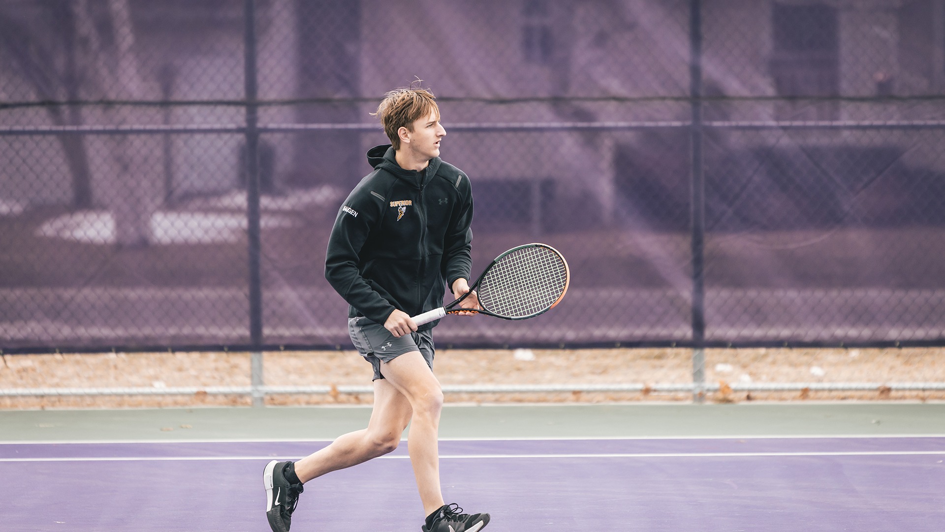 Blake Haugen looks to return the ball. 