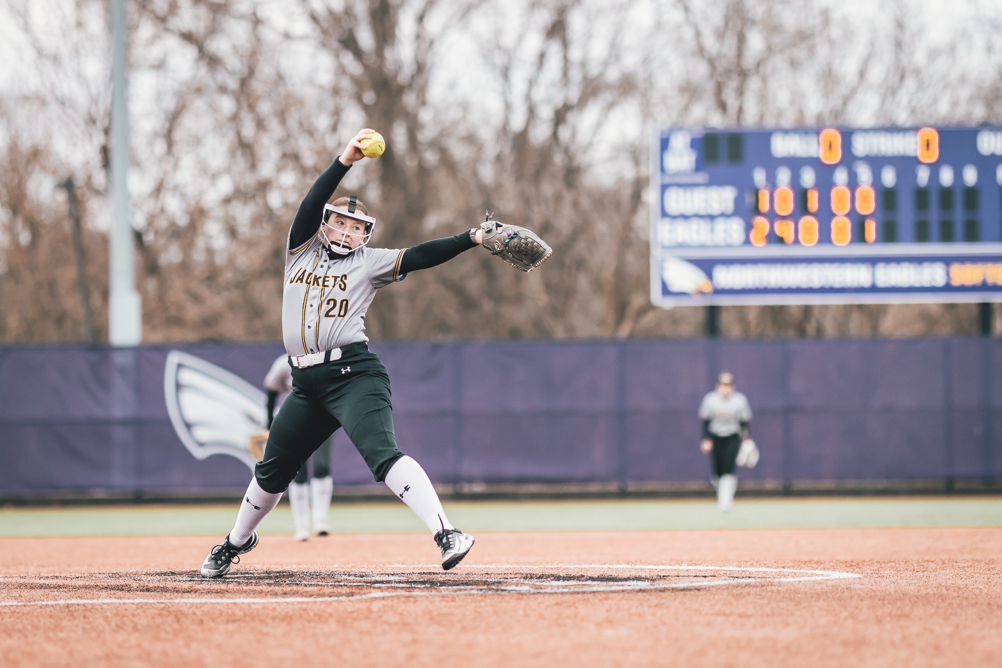 Georgia Youngblood before pitch release.