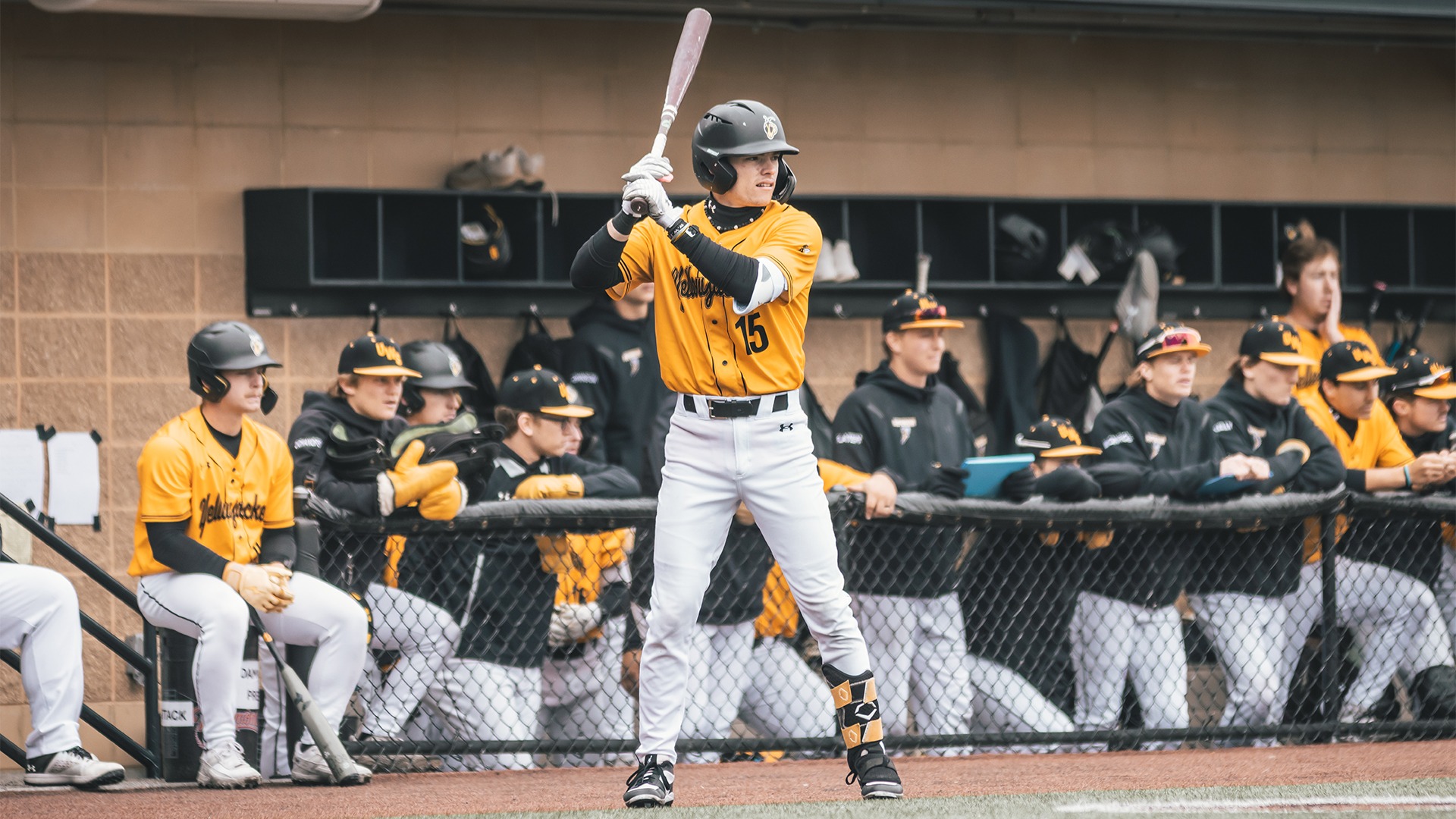 Carter Thielke warming up on deck.