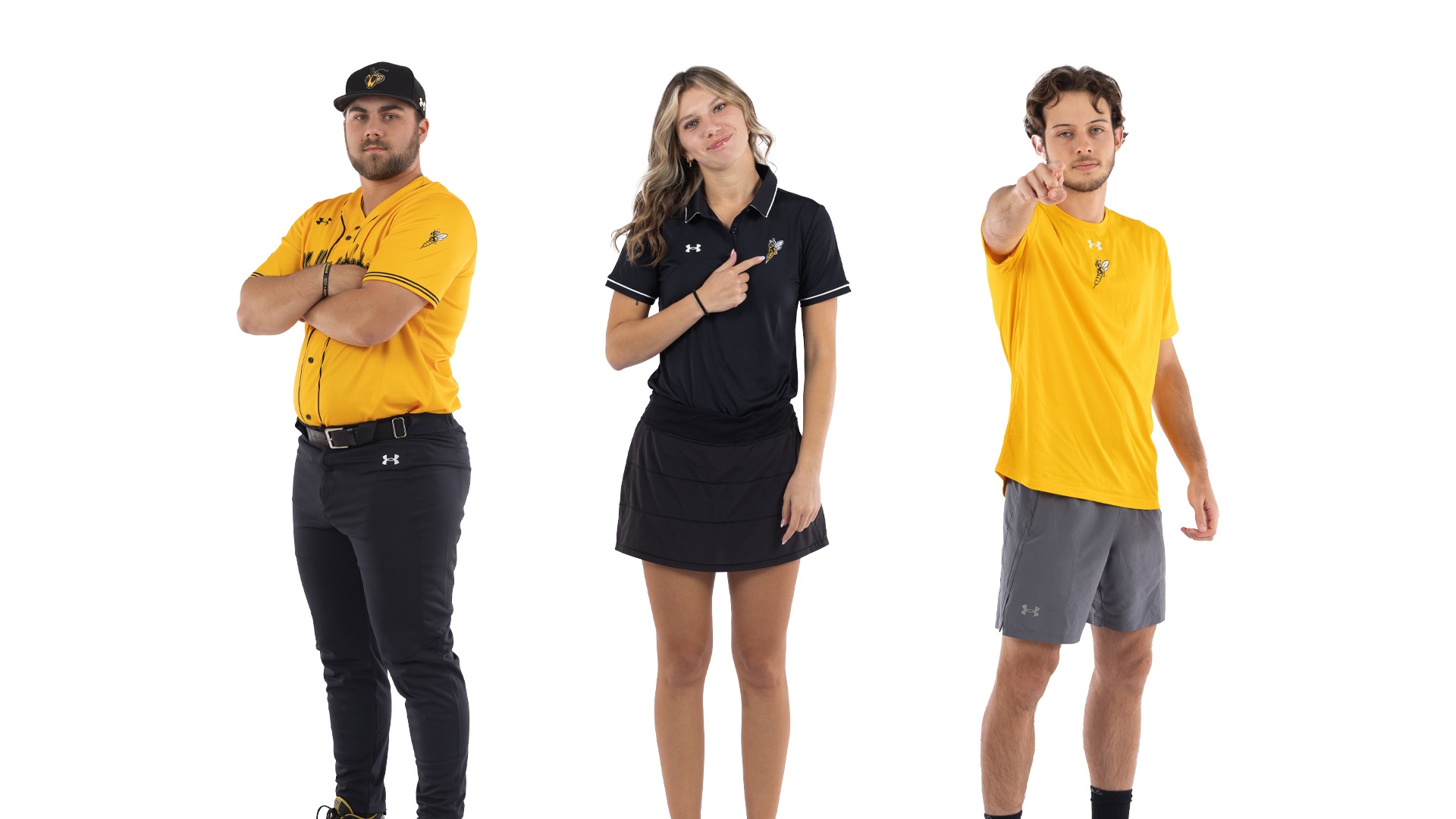 Tanner Voight, Abby Schintz and Igor Guetten Chaves posing.