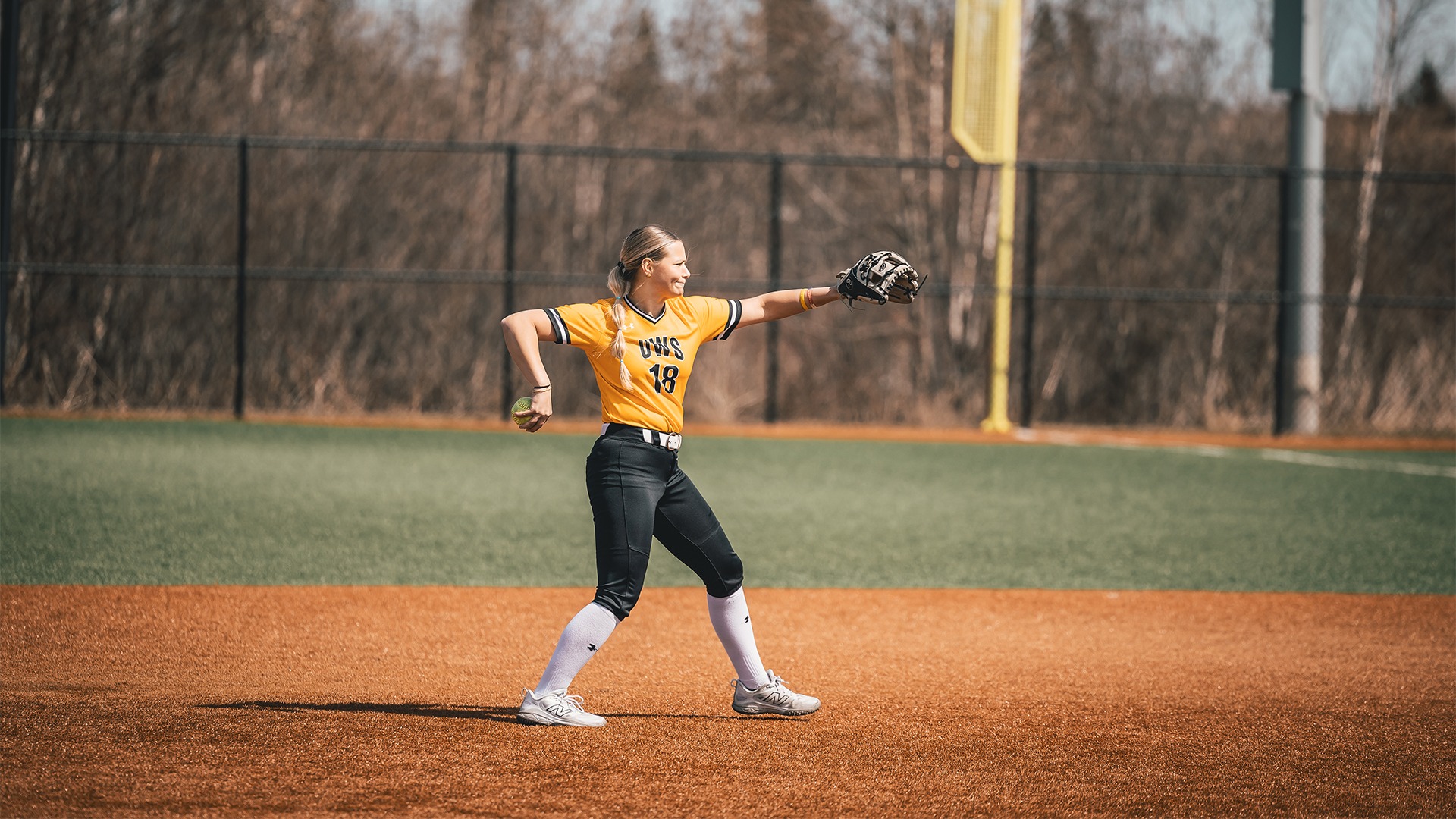 Kylie Zwak on the field.