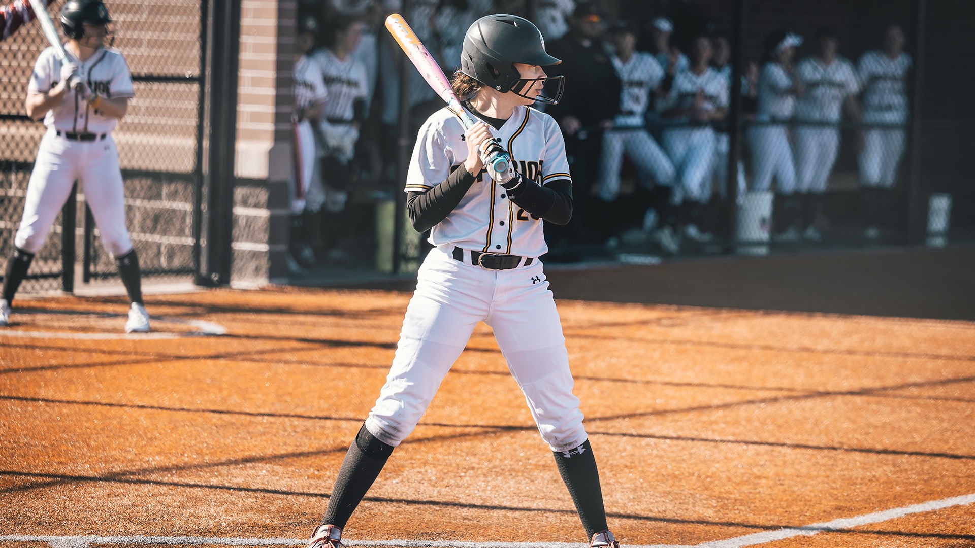 MyKenzie Leccia waits for a pitch. 