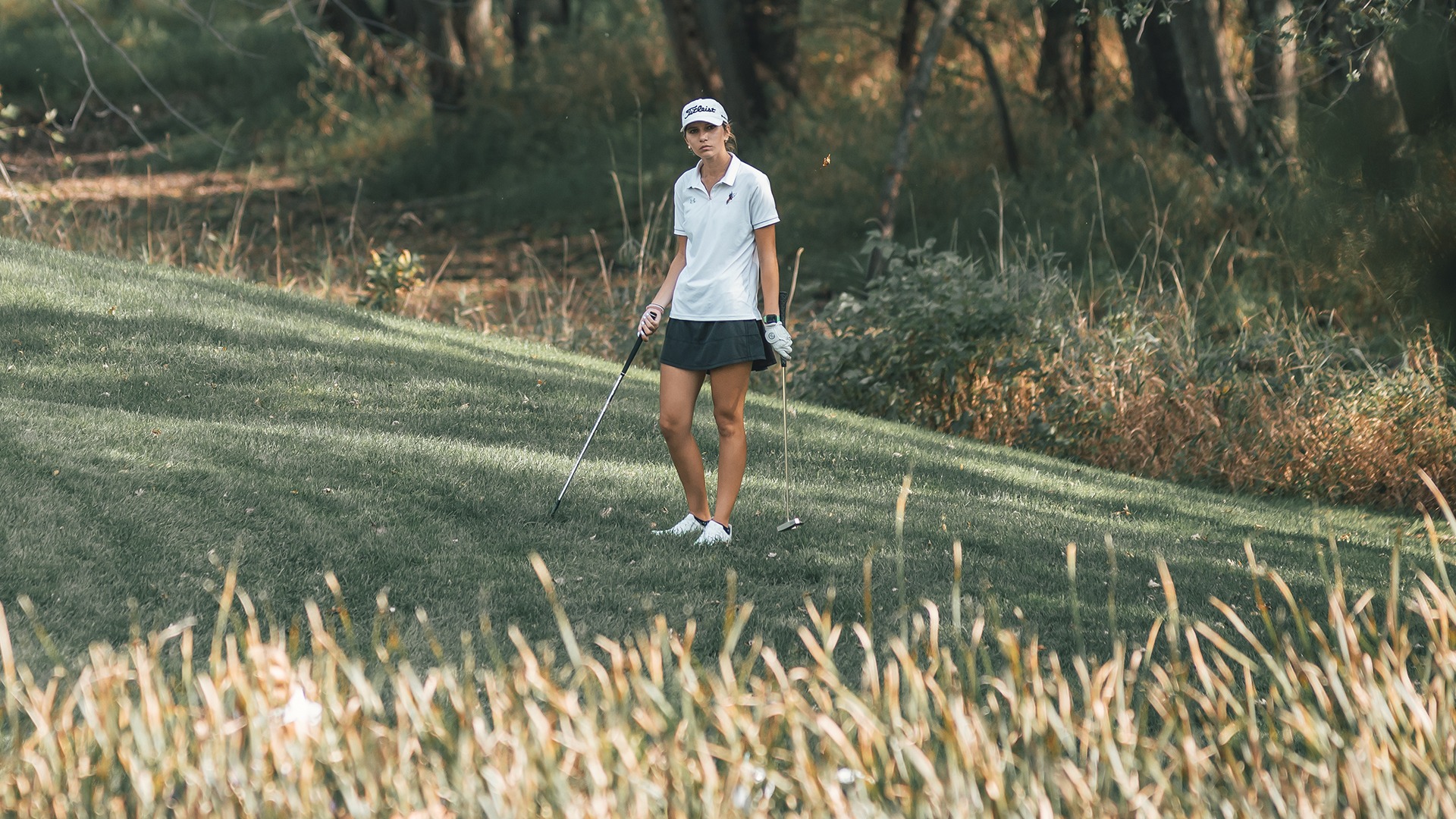 Anny Schintz on the course. 