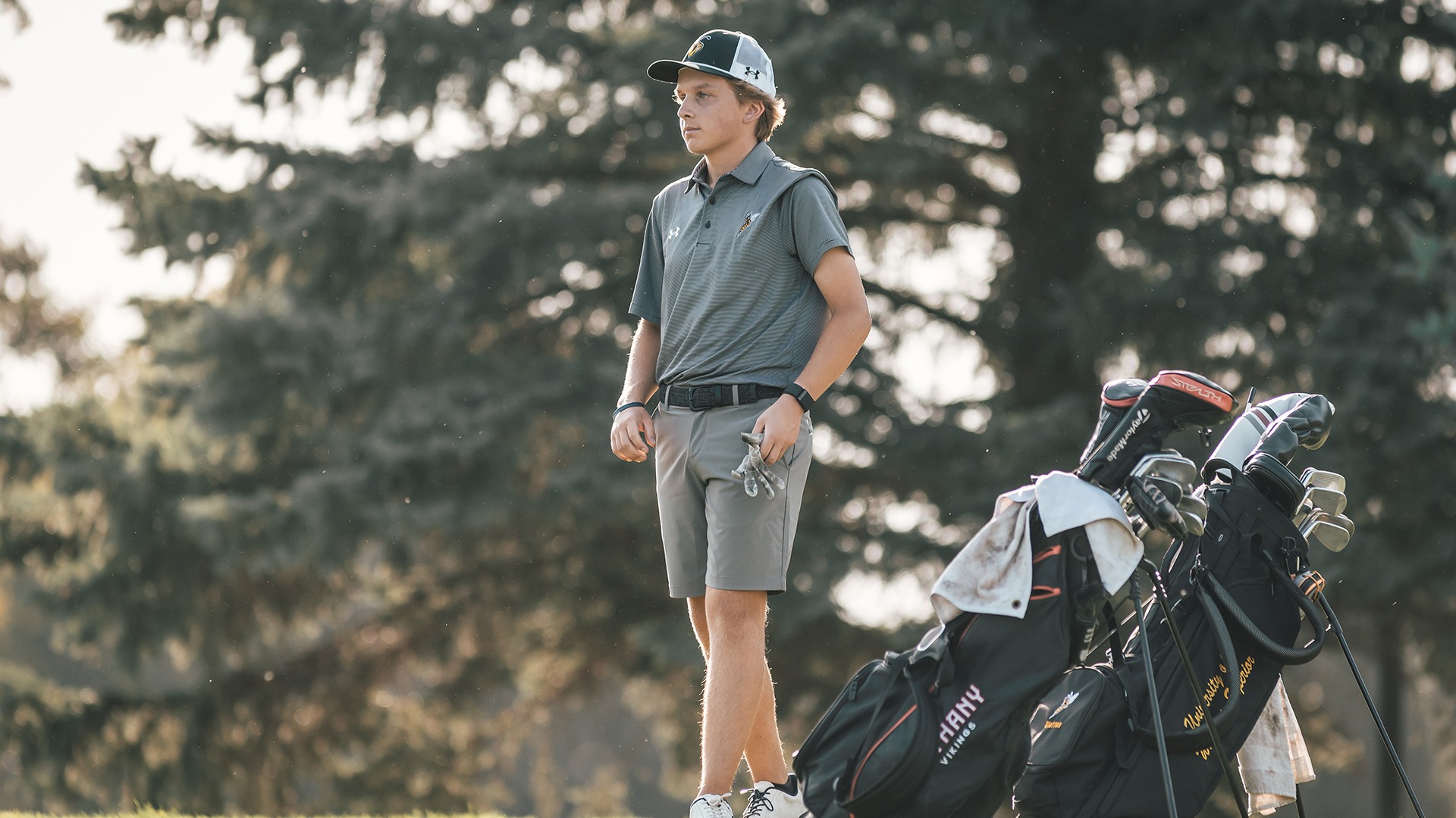 Andrew Slatten on the course. 