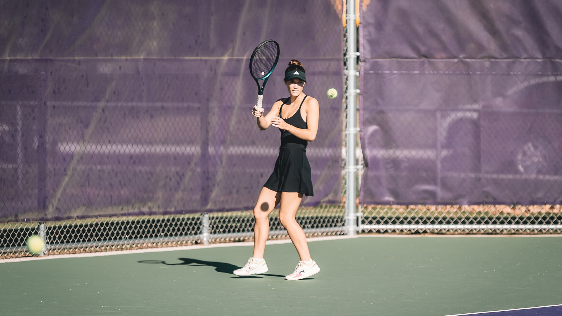 Daylyn Drew receiving a shot from the opposition.