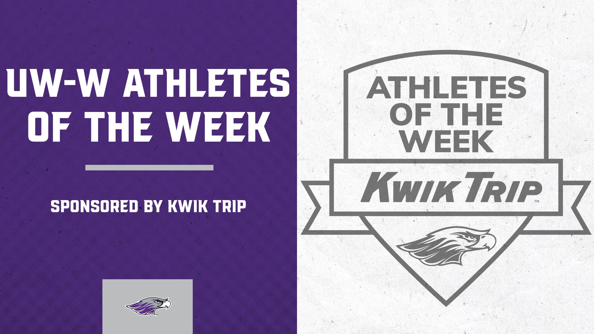 UW-W Athletes of the Week graphic