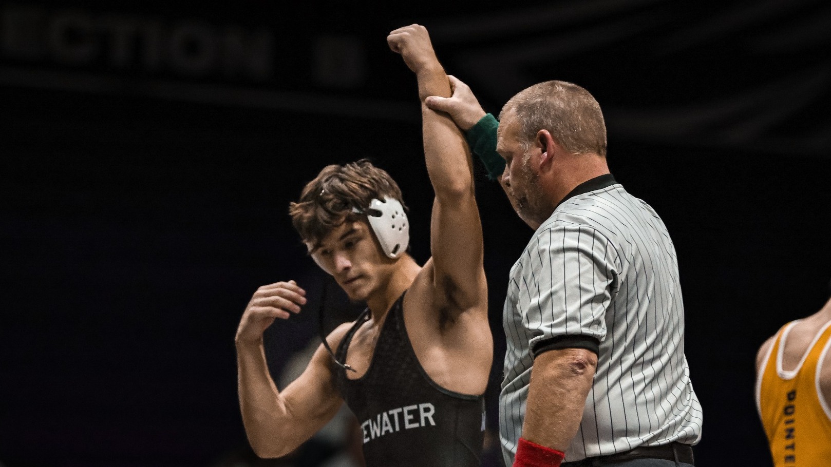 Dominik Mallinder is declared the winner 