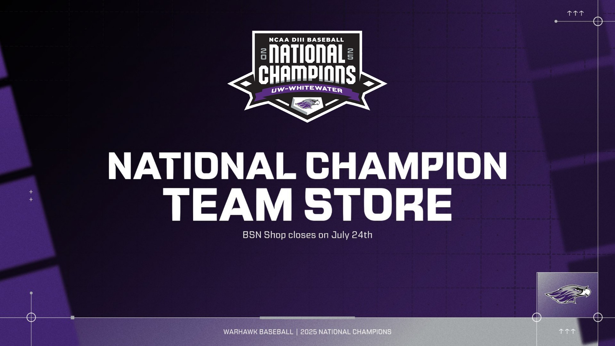 Baseball national championship team store graphic