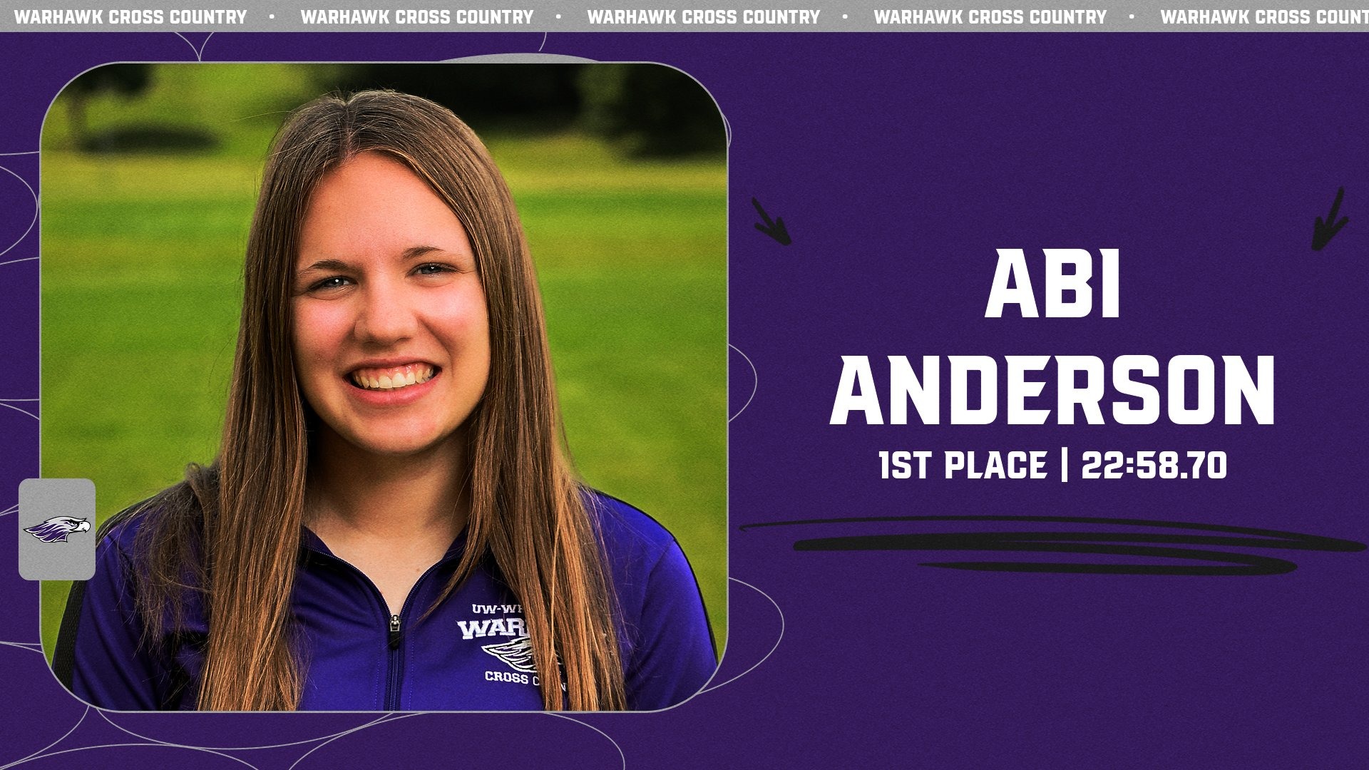 general graphic with text and a headshot of Anderson