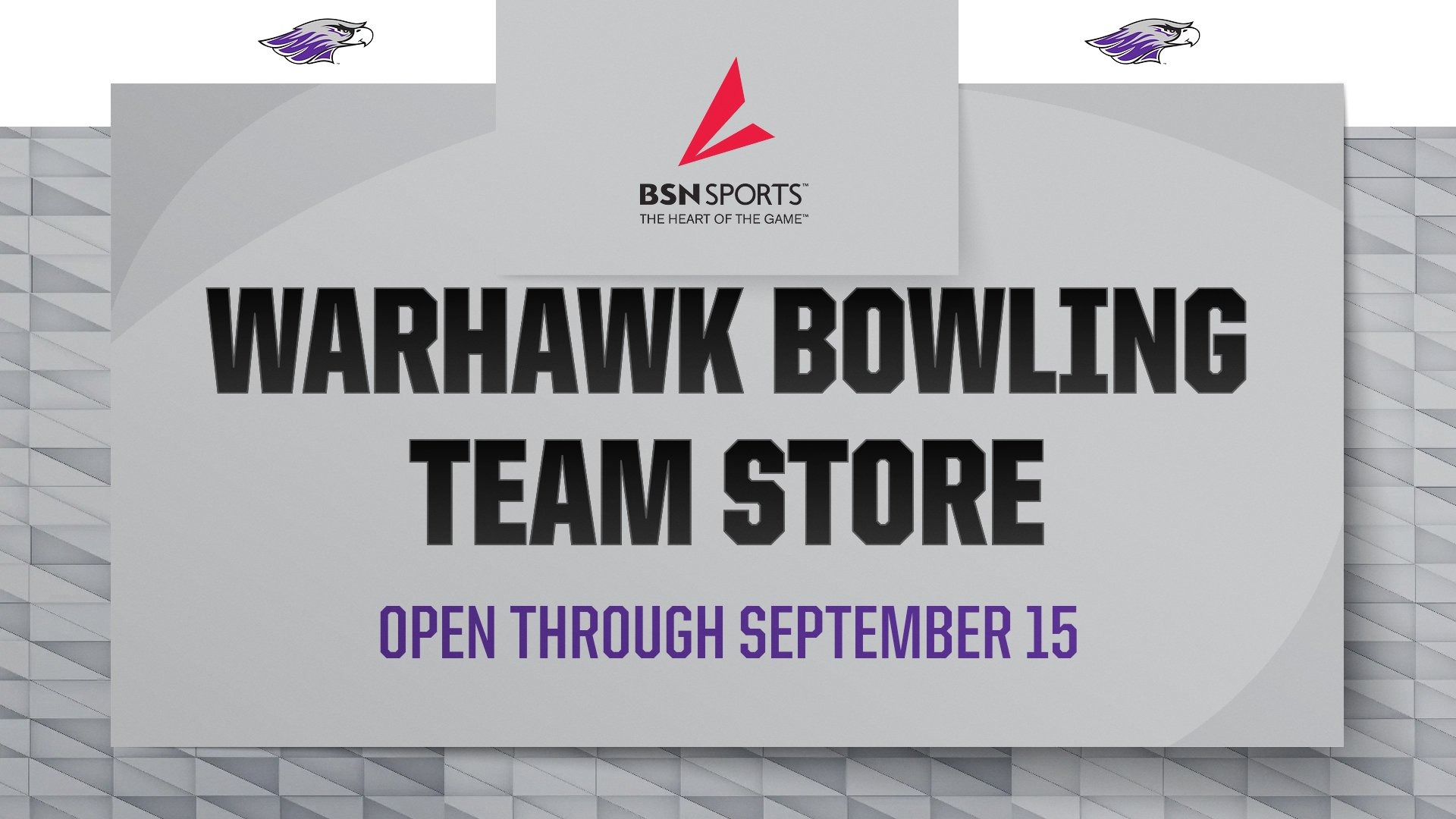 Bowling team store graphic with text