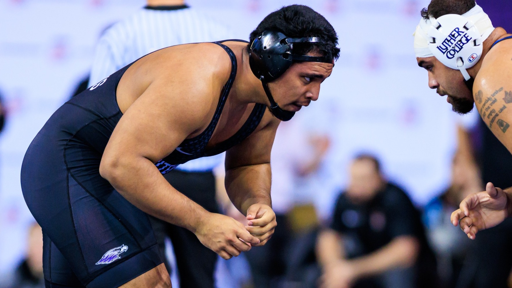 Anthony Soto wrestling against Luther