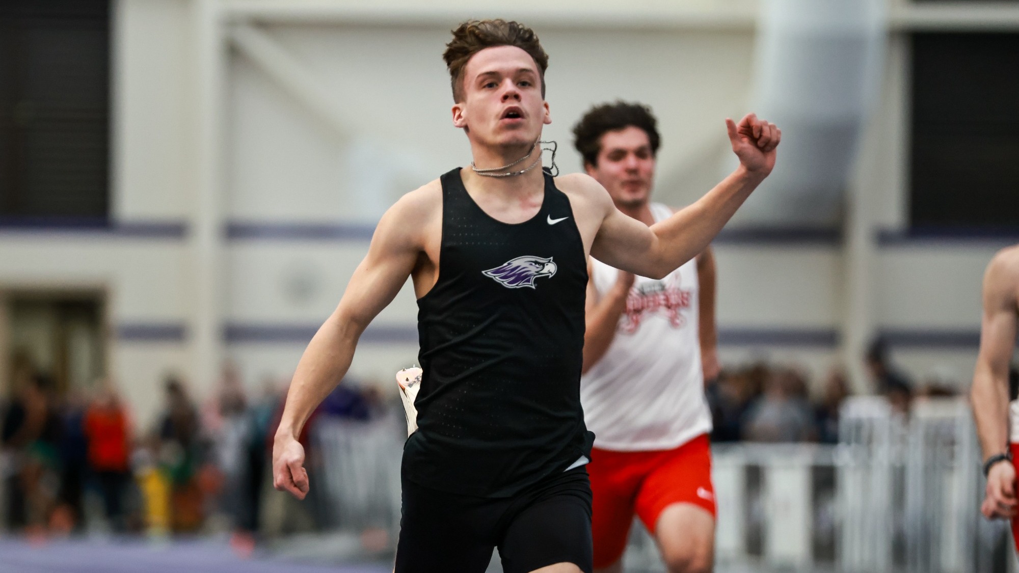 Warhawk sprinter competing at Karl Schlender Invitational 2026