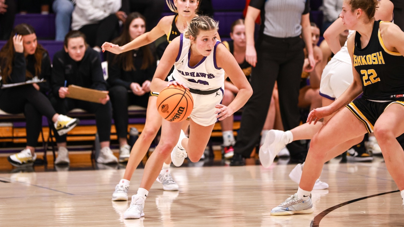 Cam Nies drives against UWO