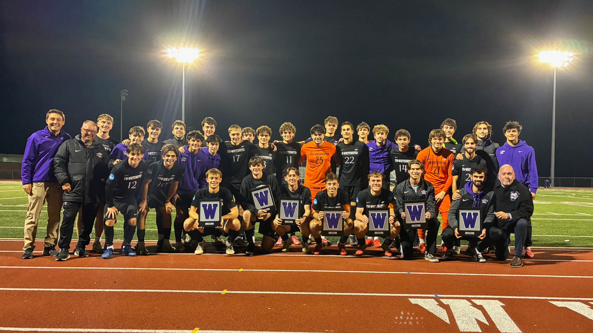 Warhawk MSOC Senior day celebration